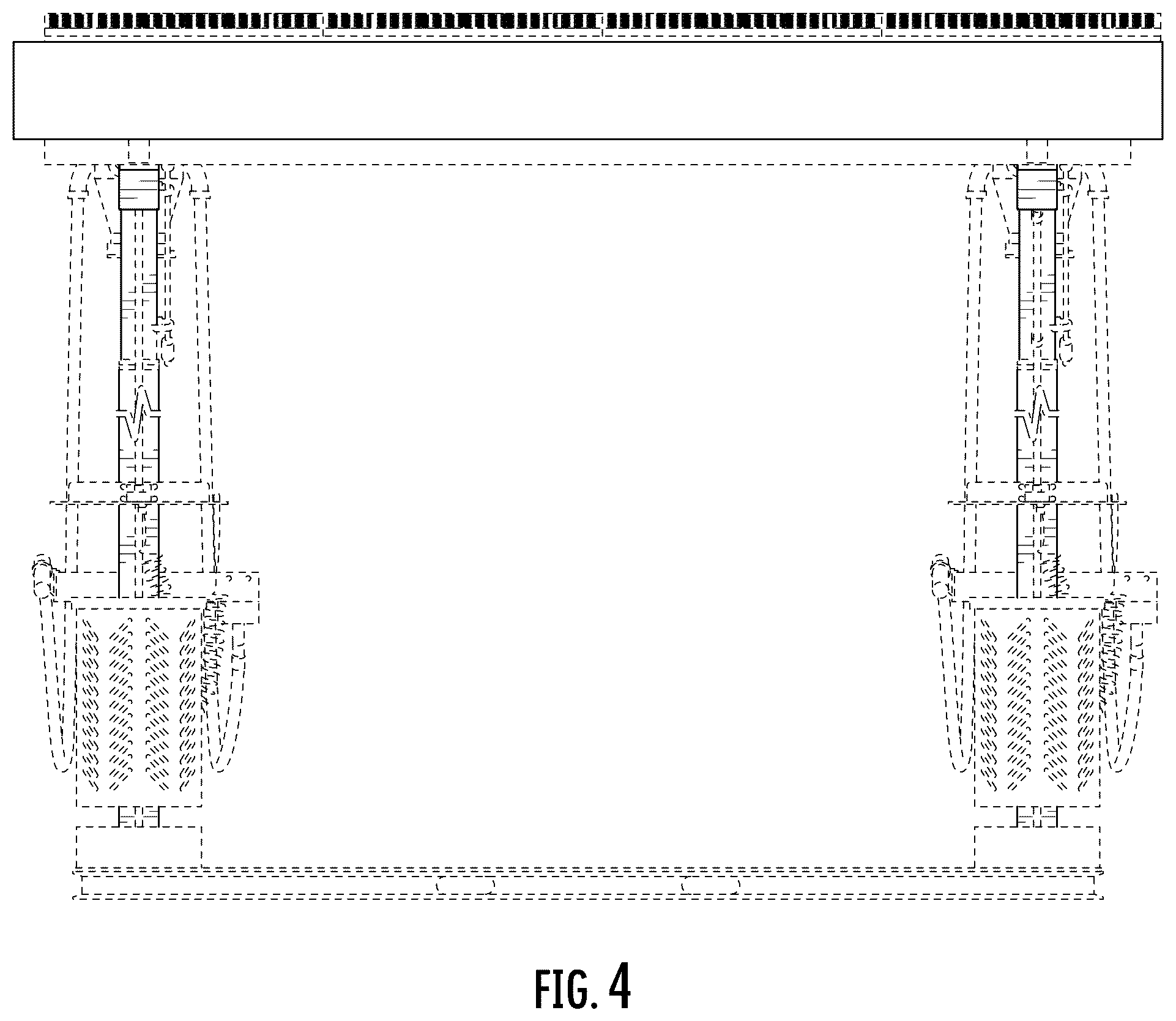 Patent USD1045271 Figure 4 – Vehicle treatment bay with canopy