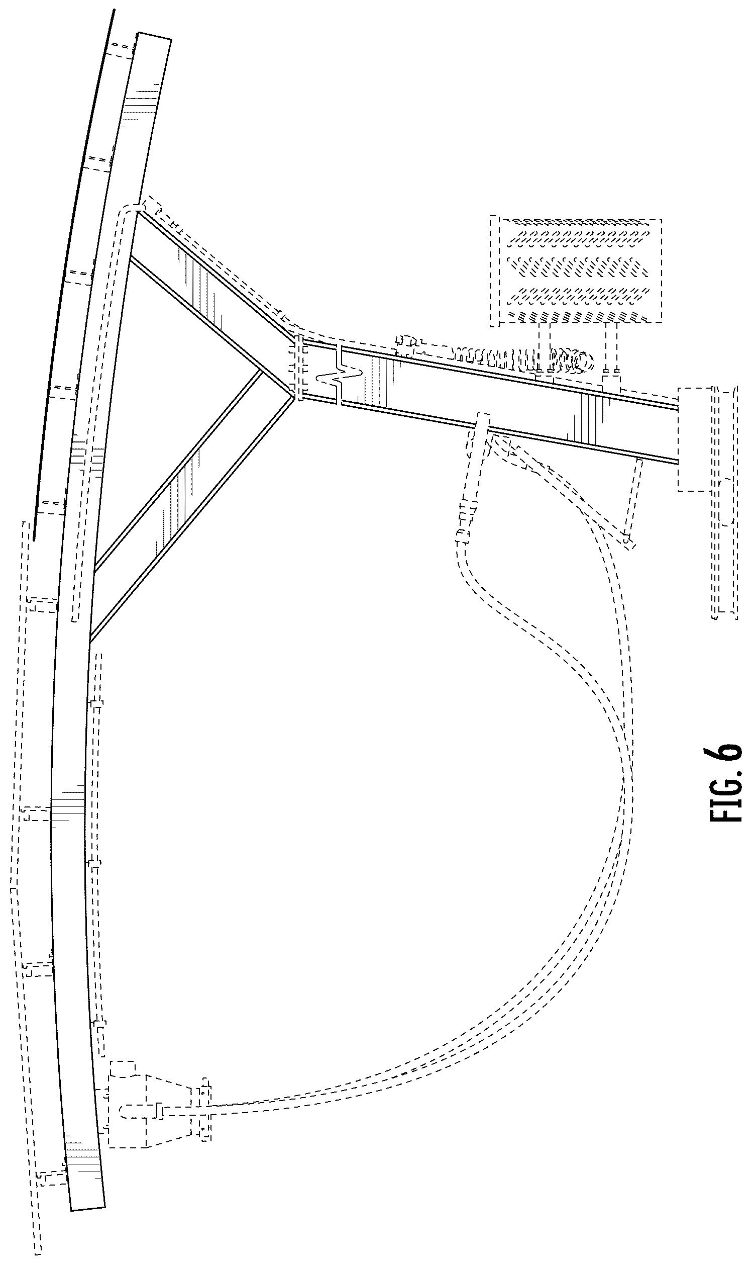 Patent USD1045271 Figure 6 – Vehicle treatment bay with canopy