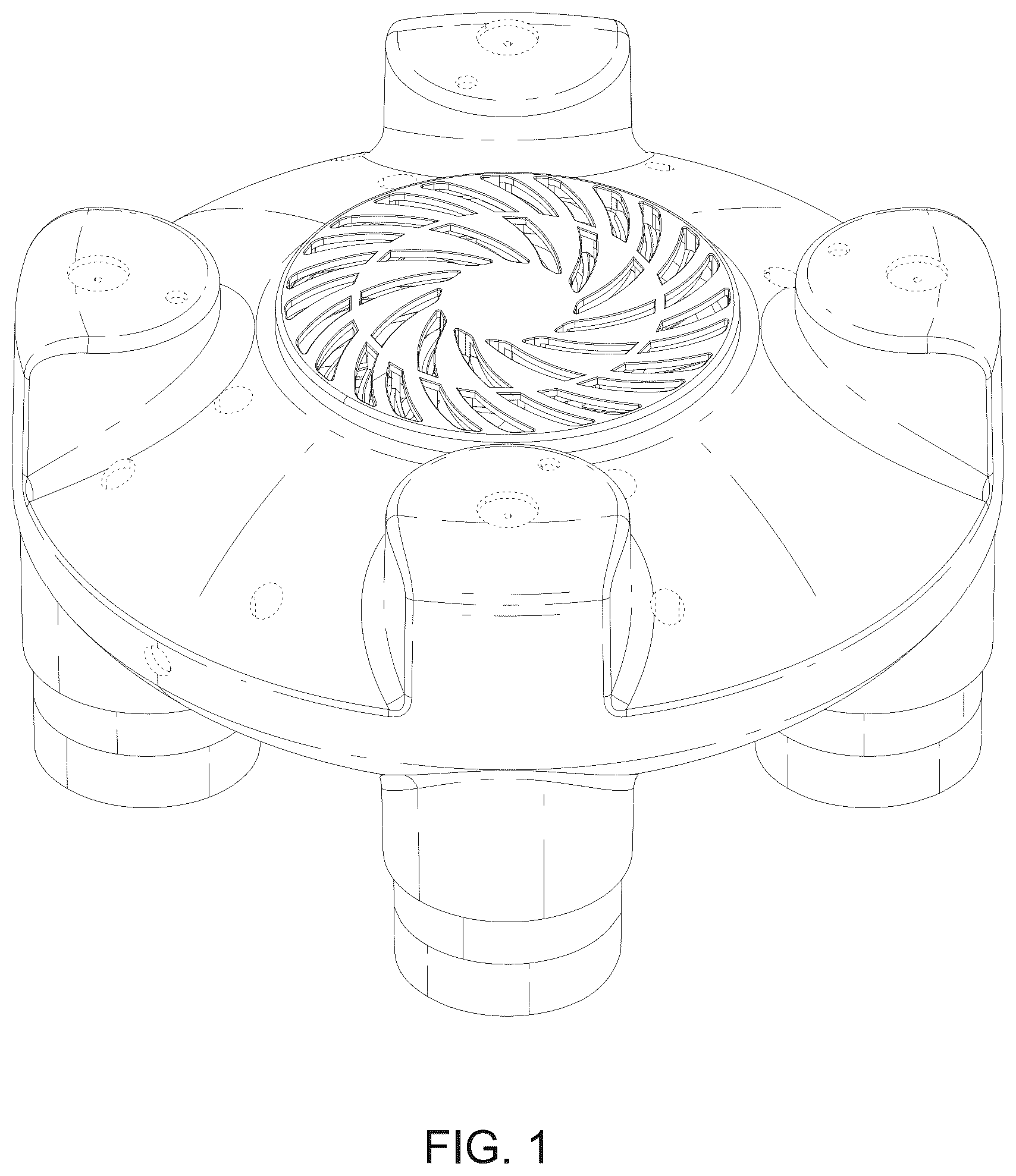 Patent USD1045280 Figure 1 – Shoe dryer