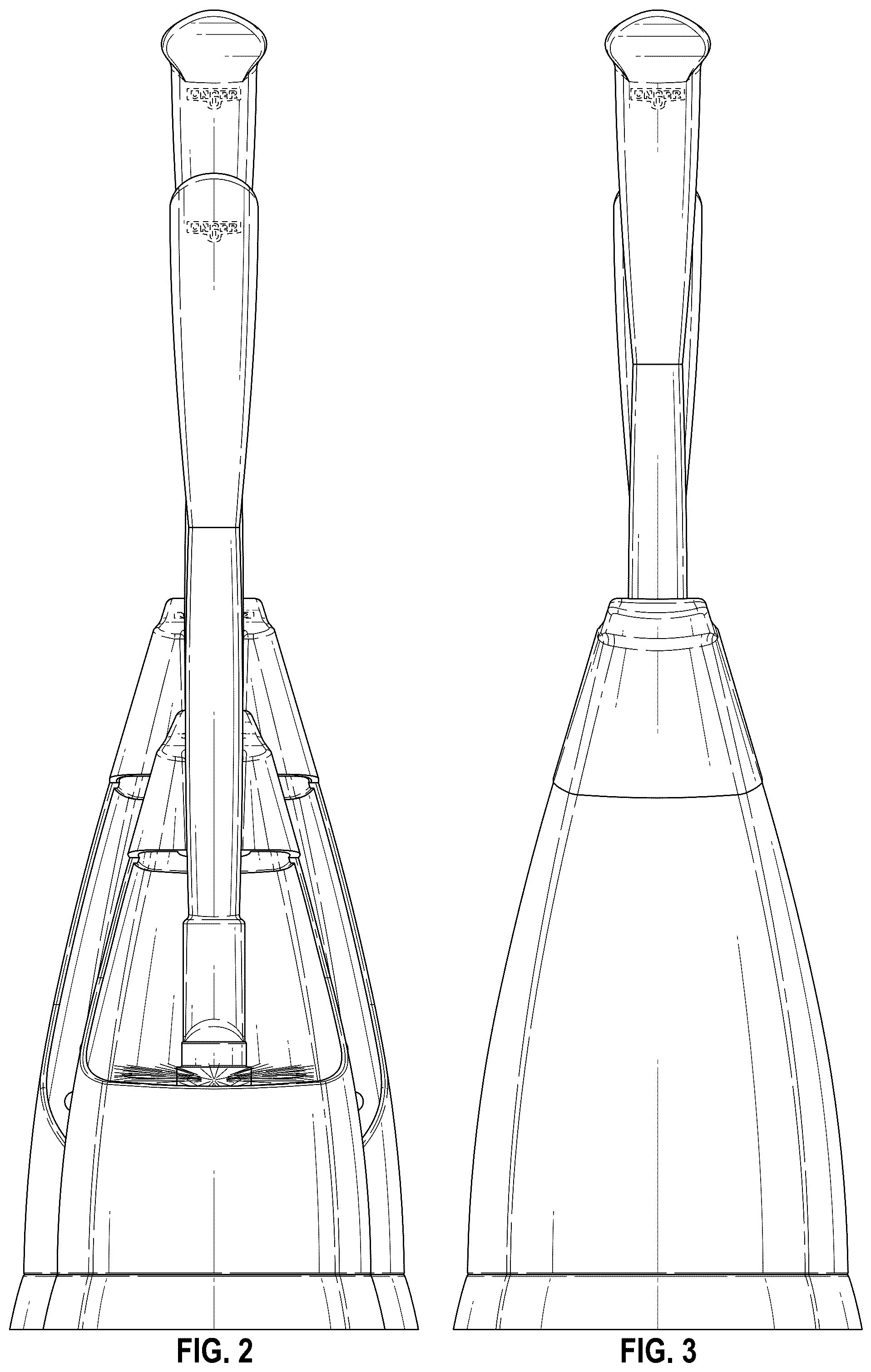 Patent USD1045283 Figure 2 – Reconfigurable combined toilet plunger, brush, and caddy