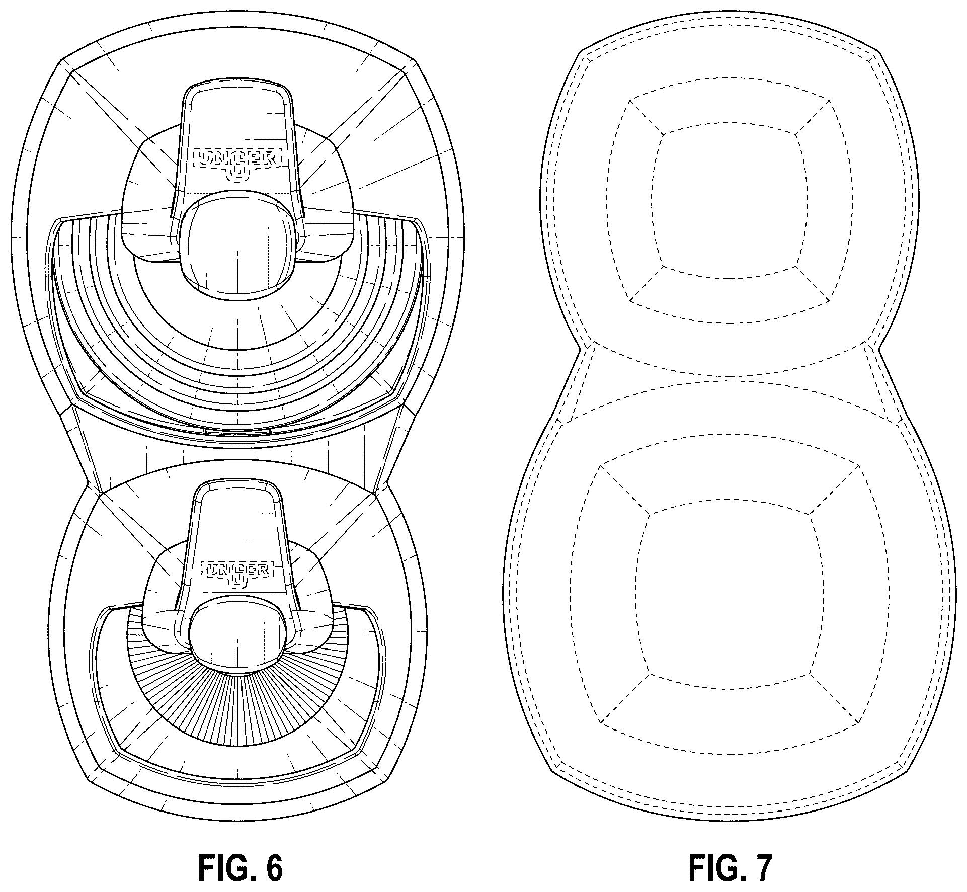 Patent USD1045283 Figure 5 – Reconfigurable combined toilet plunger, brush, and caddy
