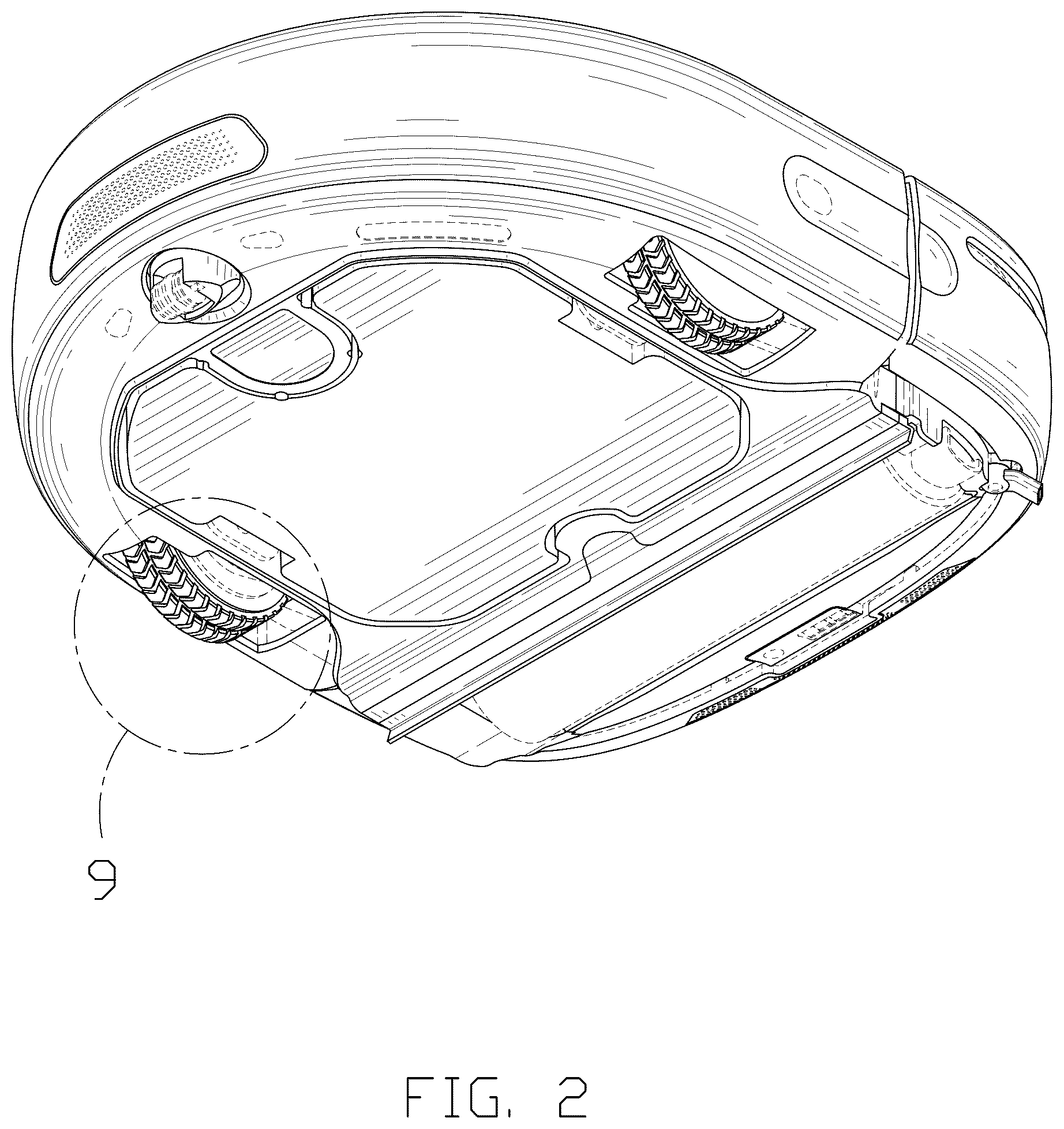 Patent USD1045287 Figure 2 – Cleaning robot