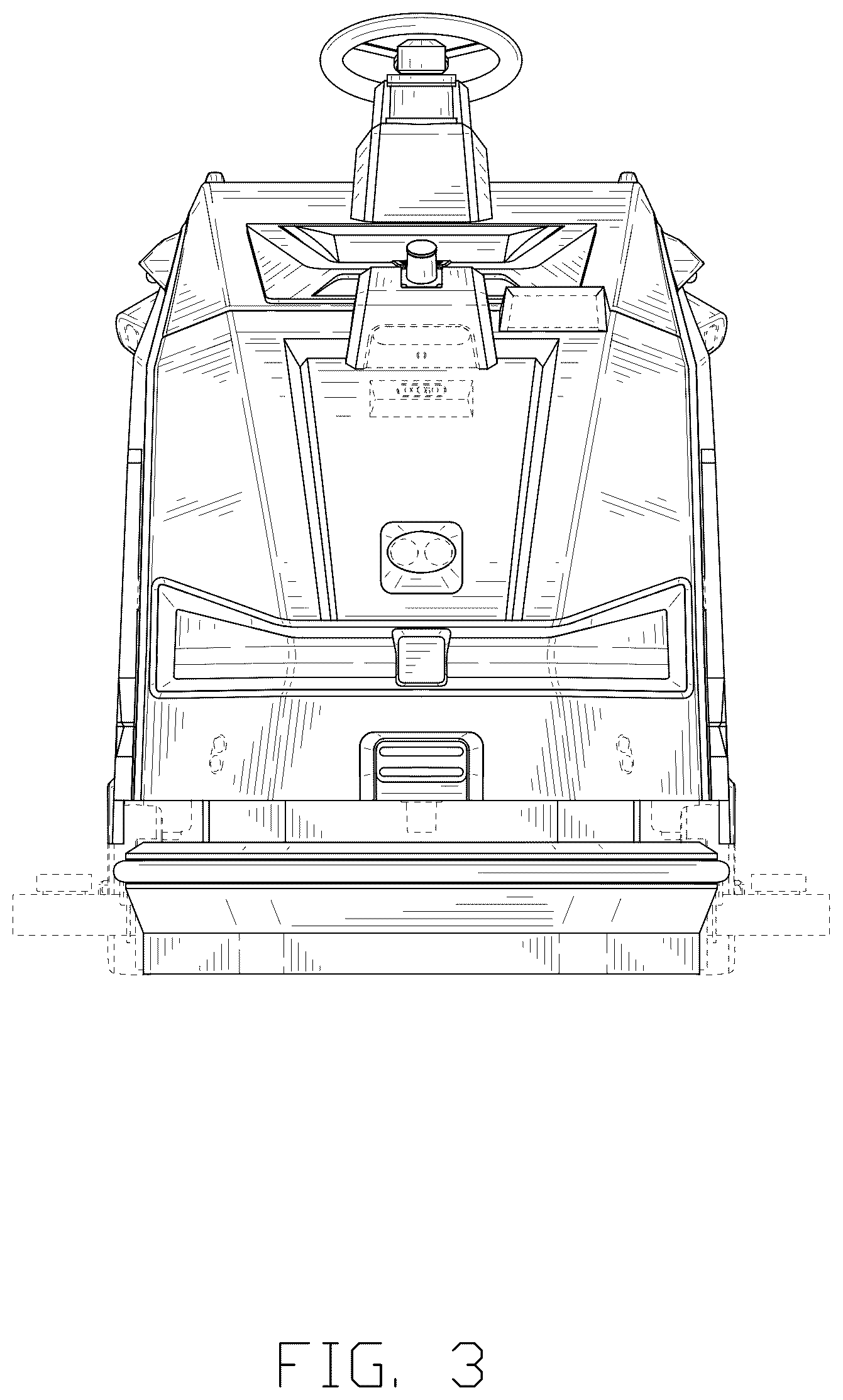 Patent USD1045288 Figure 3 – Floor cleaner