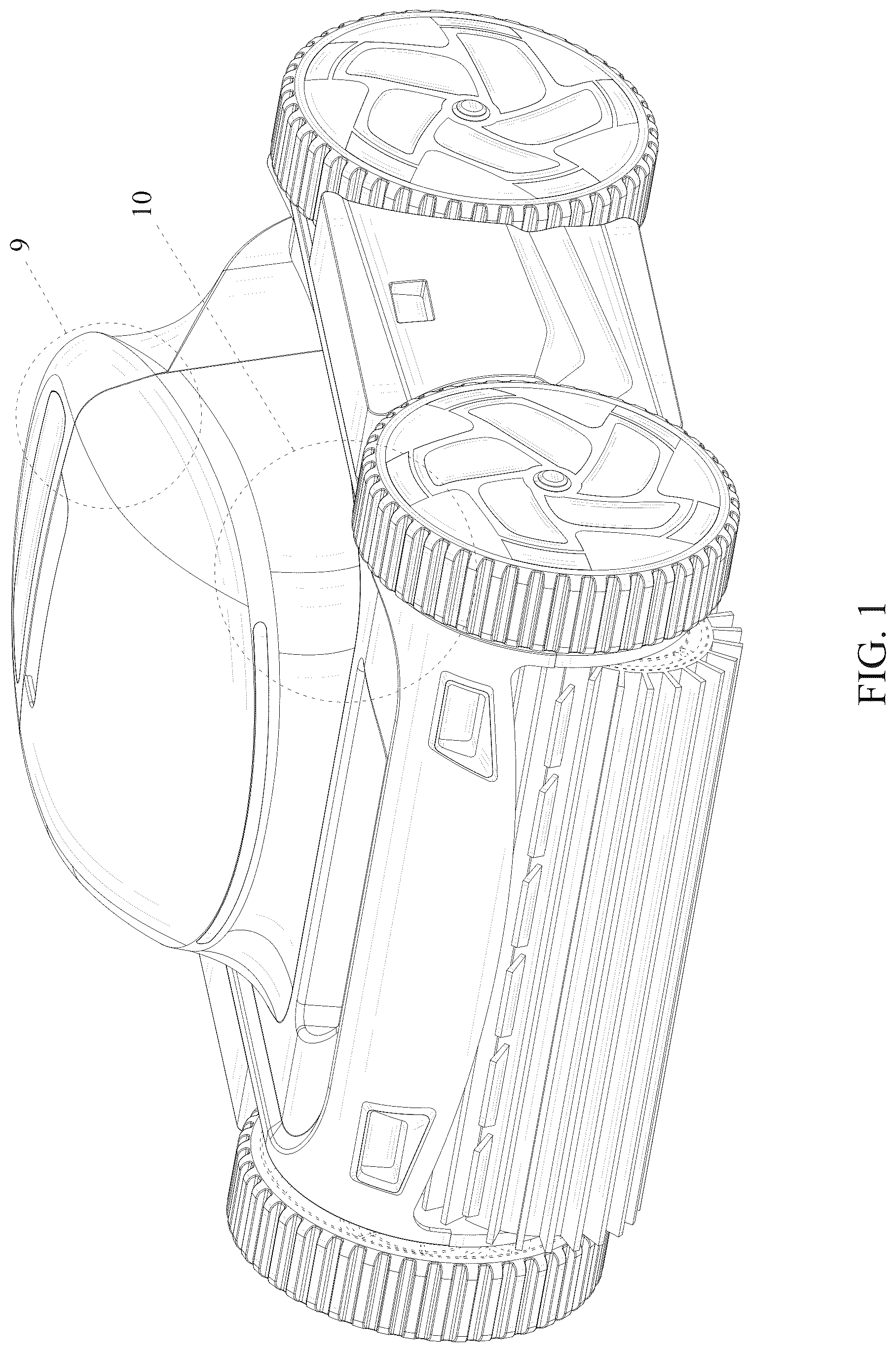 Patent USD1045289 Figure 1 – Underwater cleaner