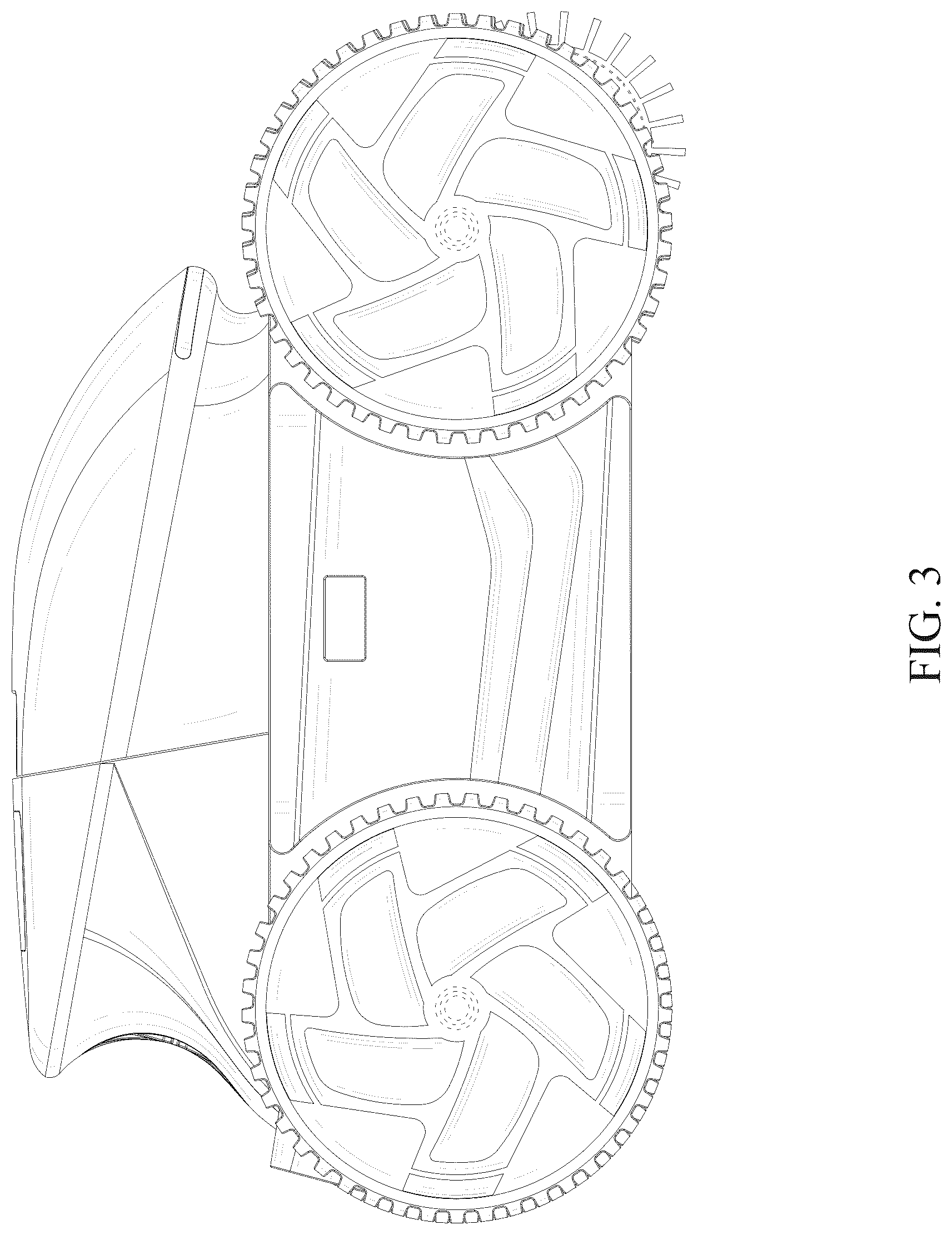 Patent USD1045289 Figure 3 – Underwater cleaner