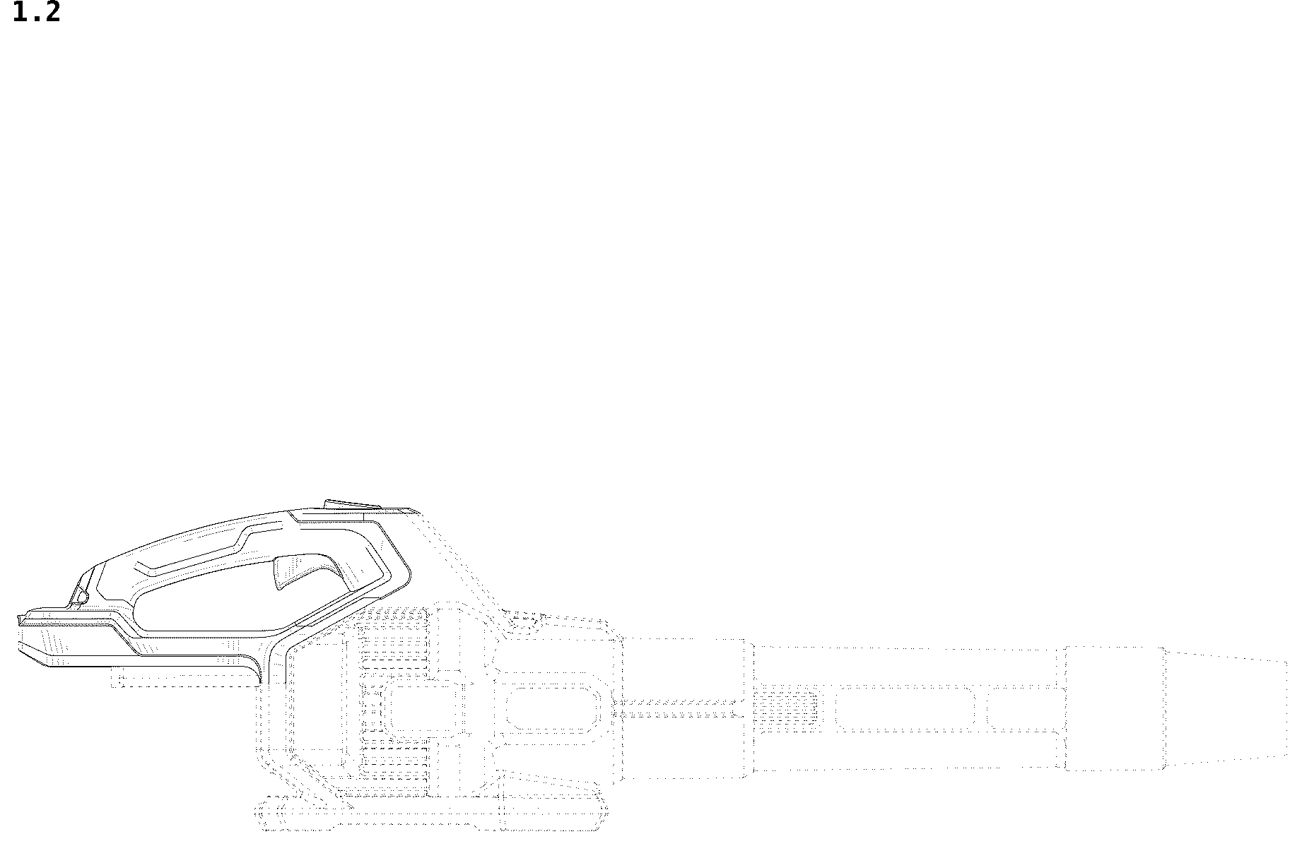 Patent USD1045290 Figure 2 – Leaf blower