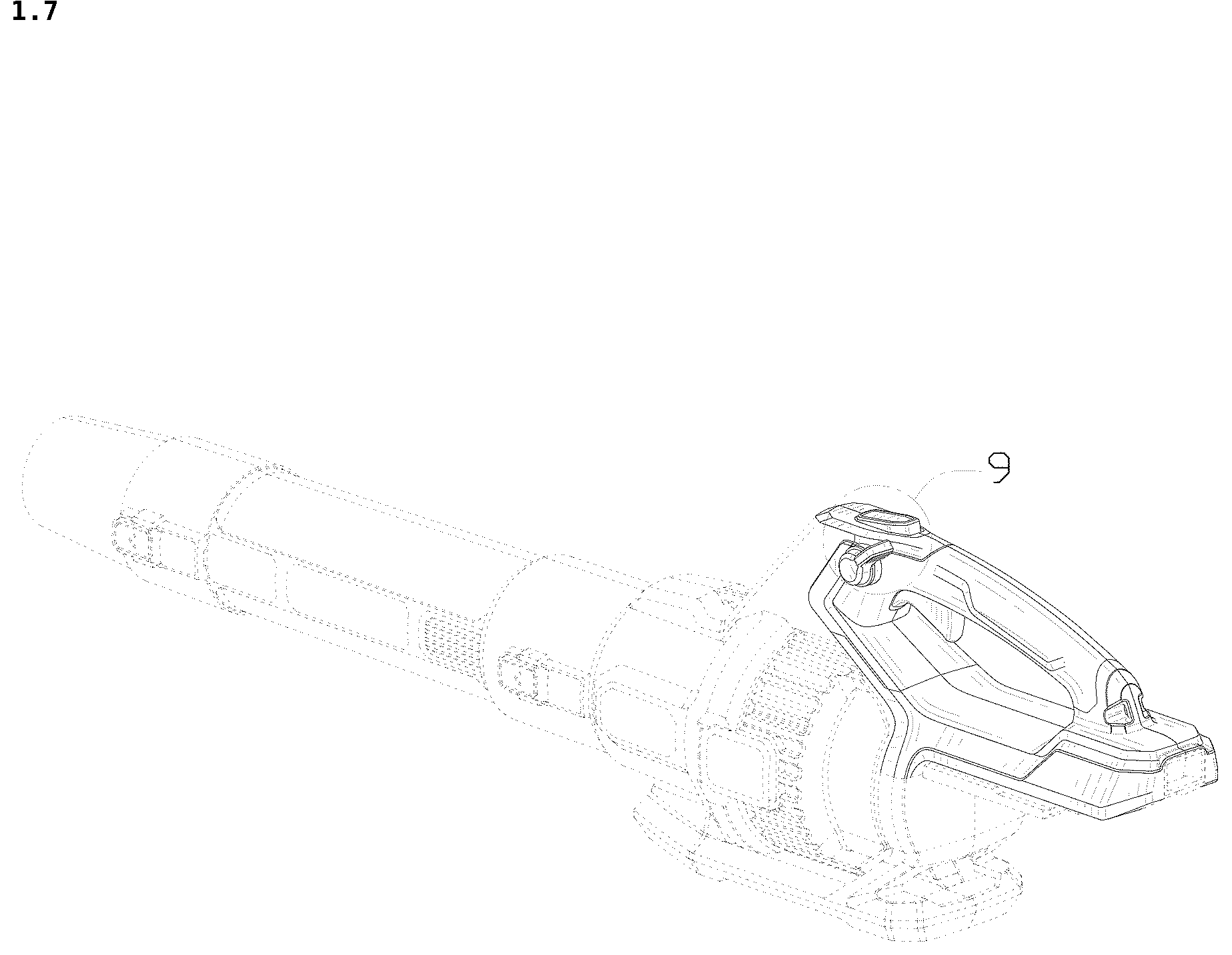 Patent USD1045290 Figure 7 – Leaf blower