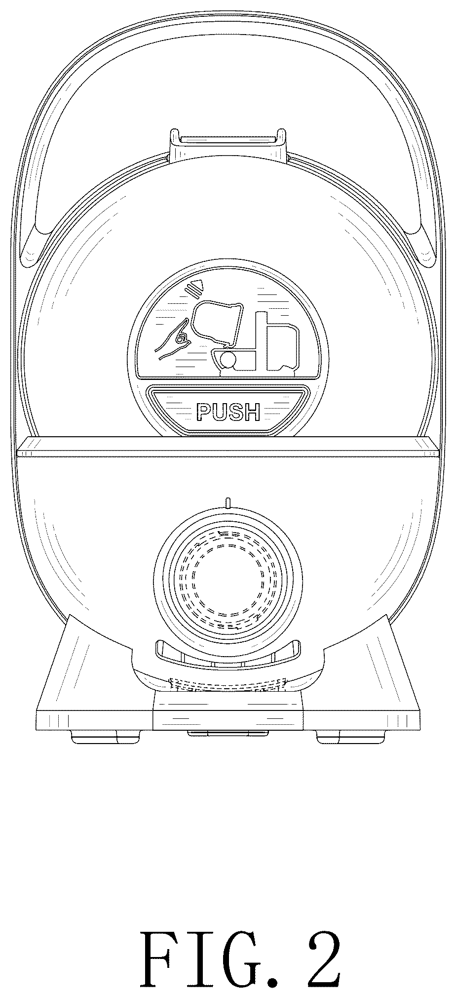 Patent USD1045300 Figure 2 – Vacuum cleaner host