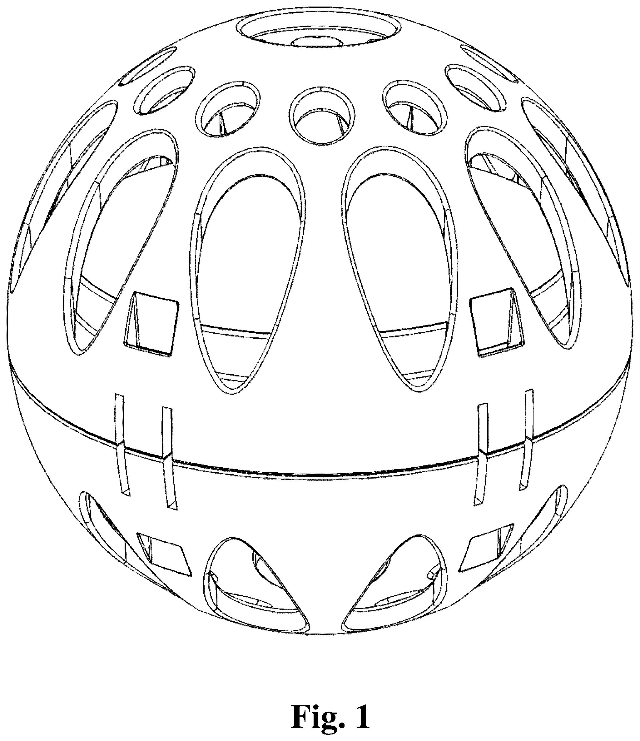 Patent USD1045302 Figure 1 – Laundry ball