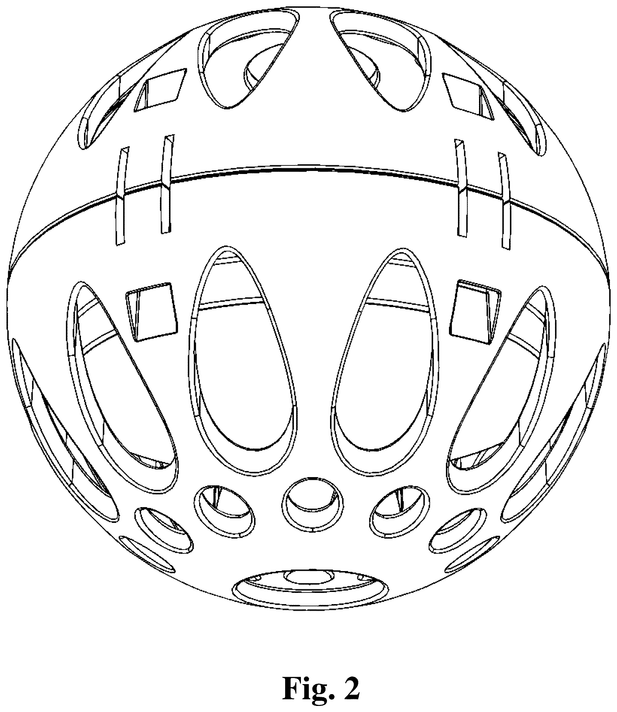 Patent USD1045302 Figure 2 – Laundry ball