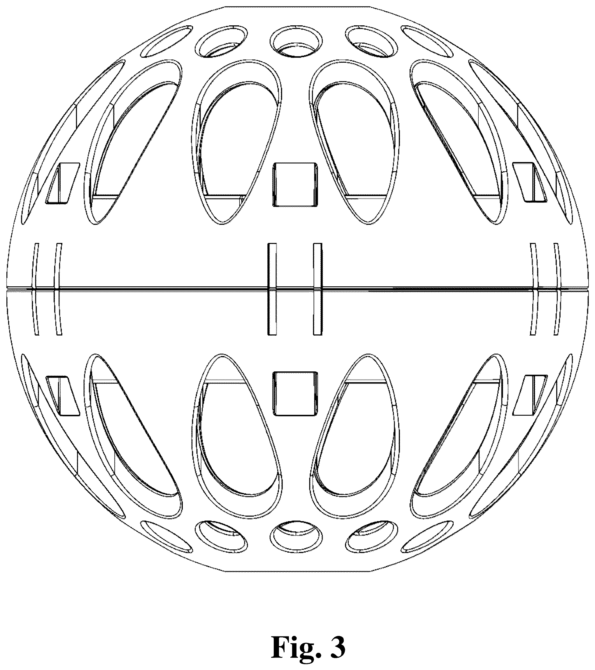 Patent USD1045302 Figure 3 – Laundry ball