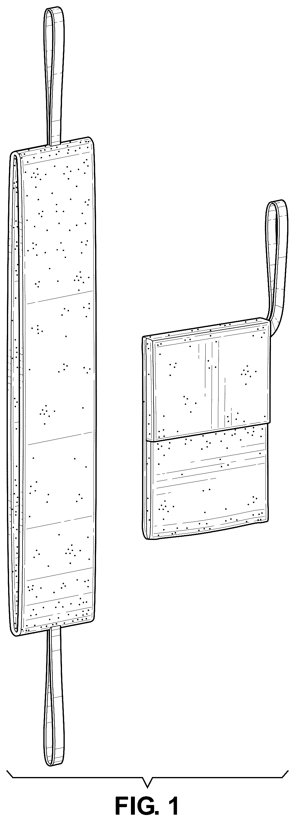 Patent USD1045303 Figure 1 – Body scrubber set