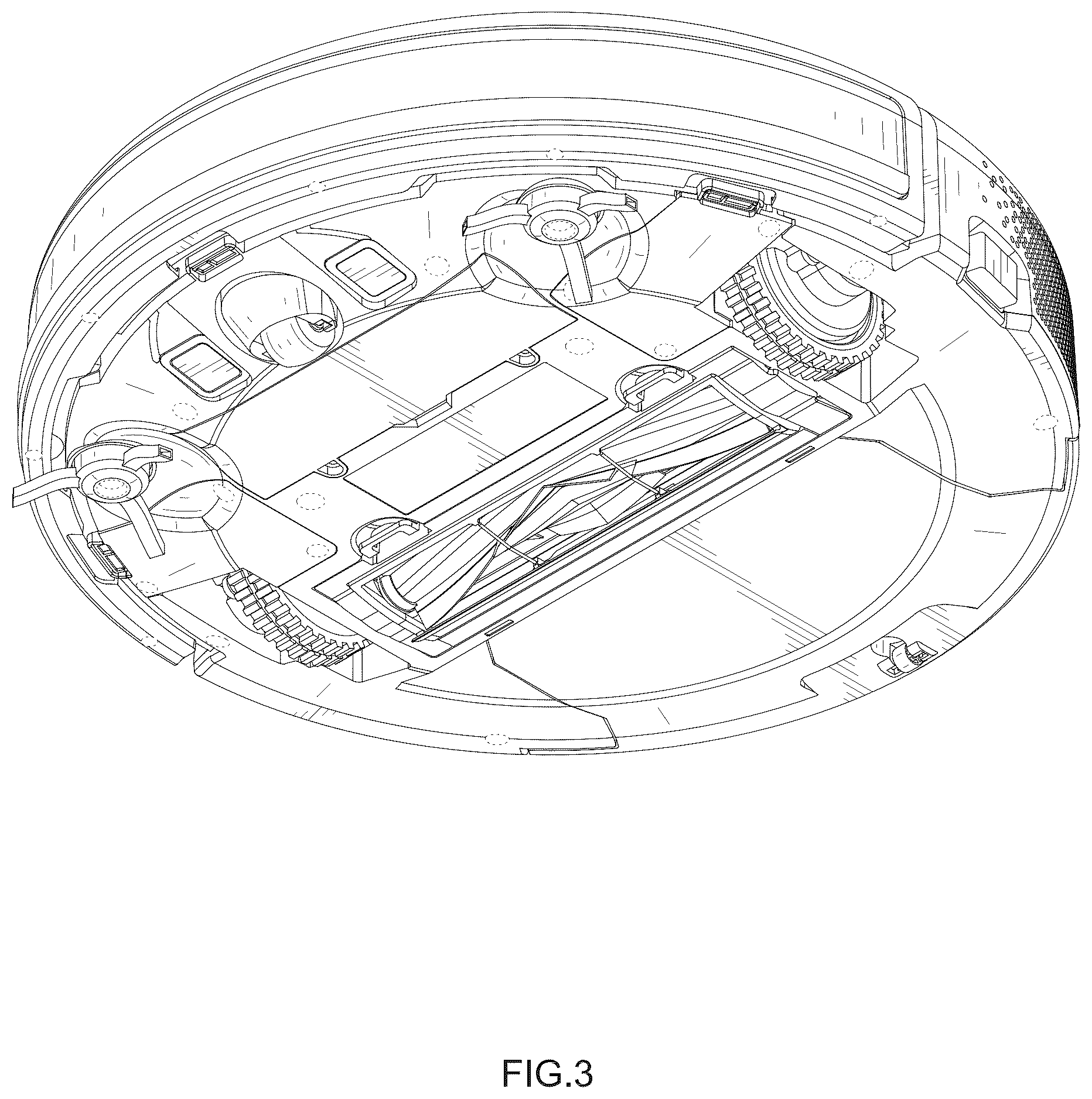 Patent USD1045304 Figure 3 – Sweeping robot
