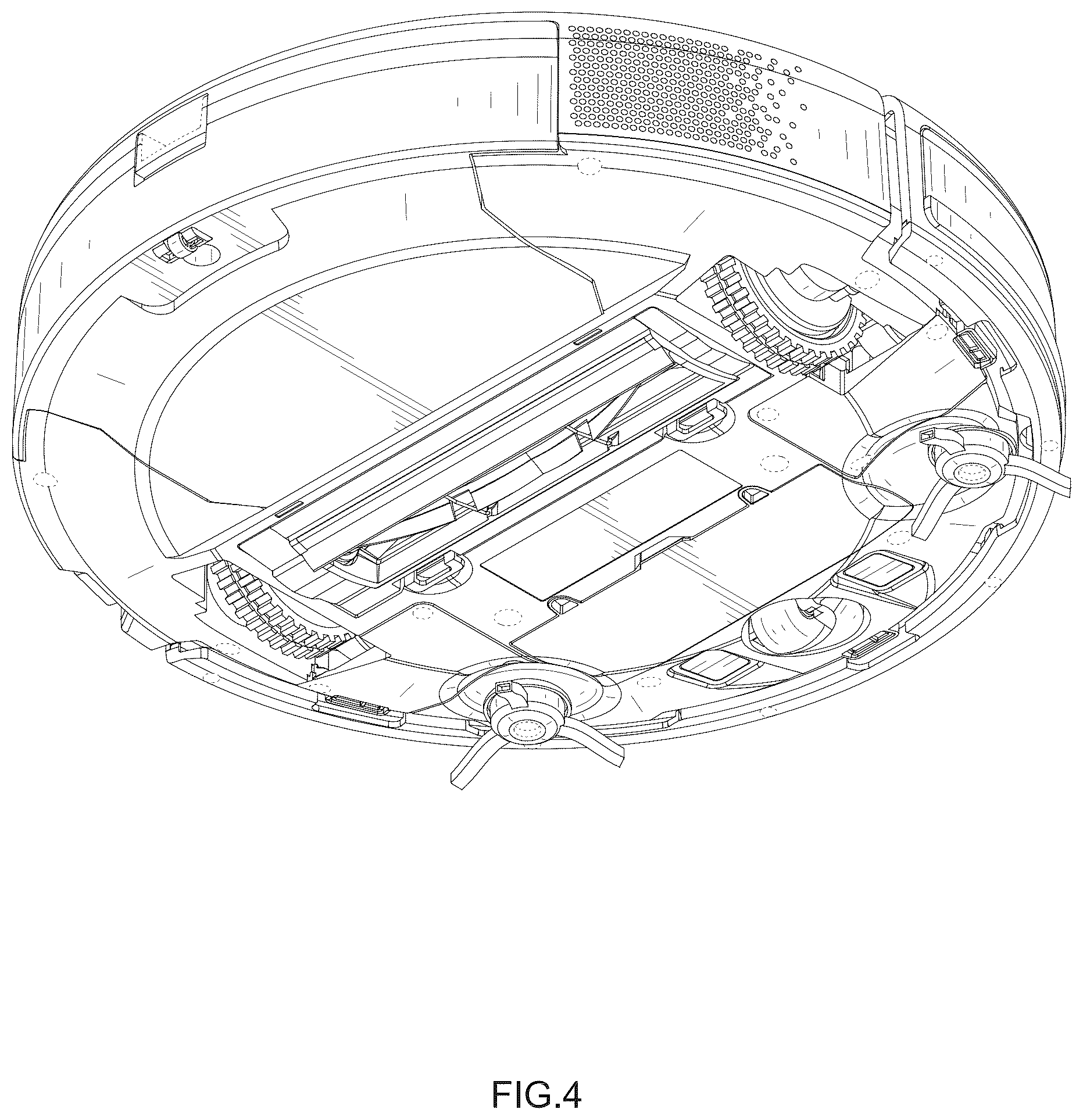 Patent USD1045304 Figure 4 – Sweeping robot