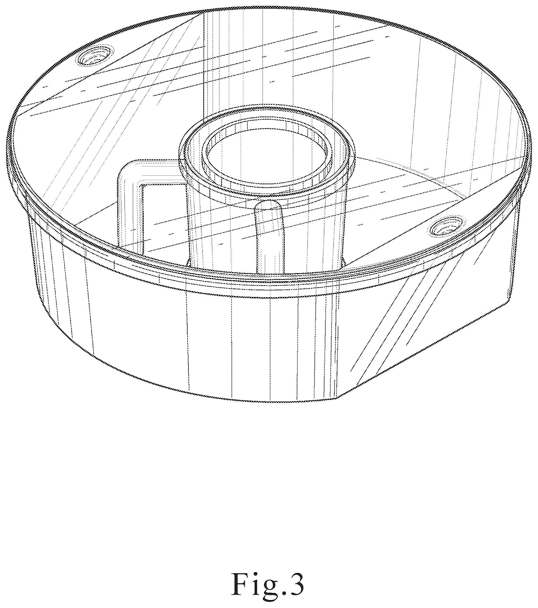 Patent USD1045307 Figure 3 – Combined wash basin, cup and lid