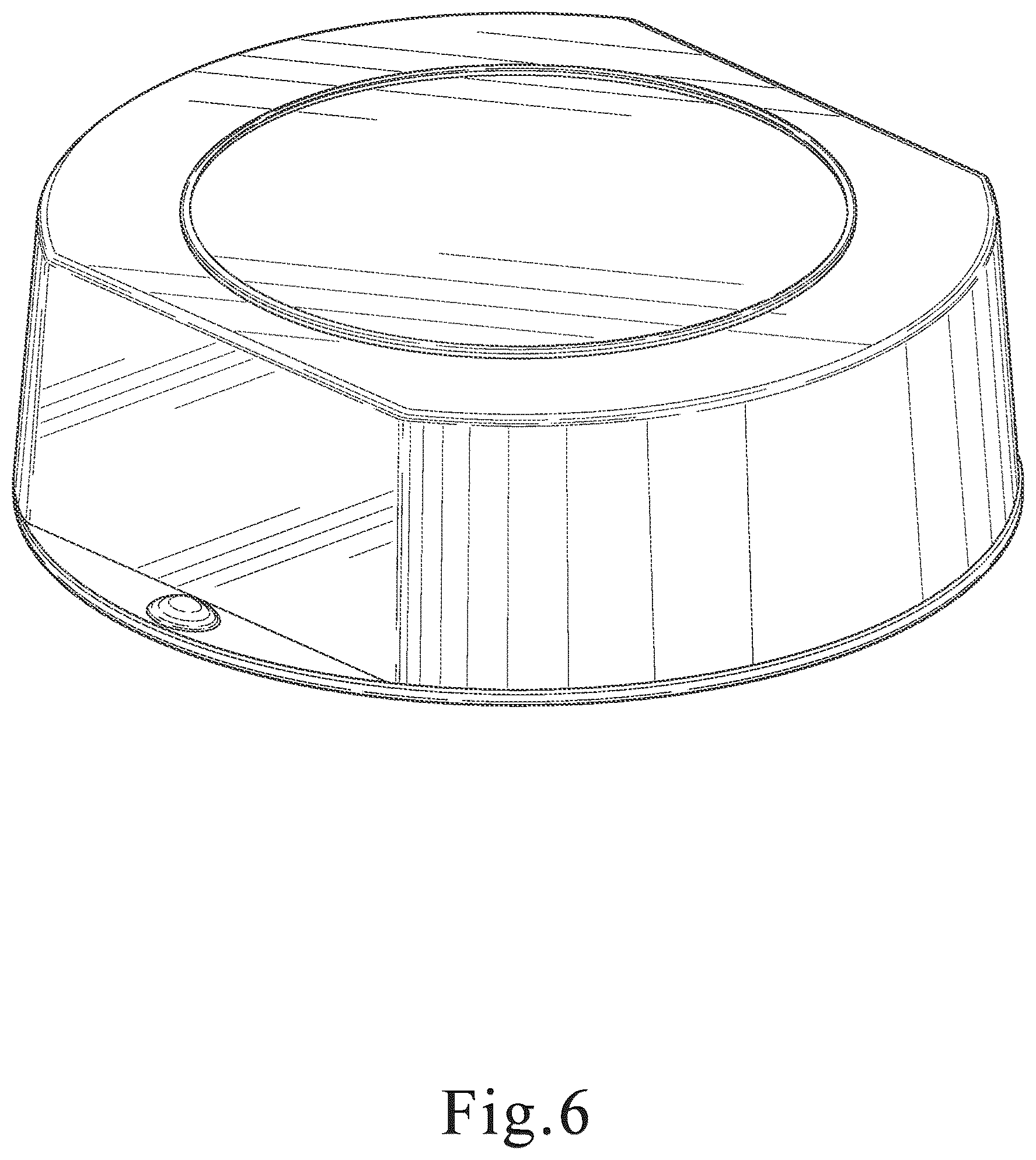 Patent USD1045307 Figure 6 – Combined wash basin, cup and lid