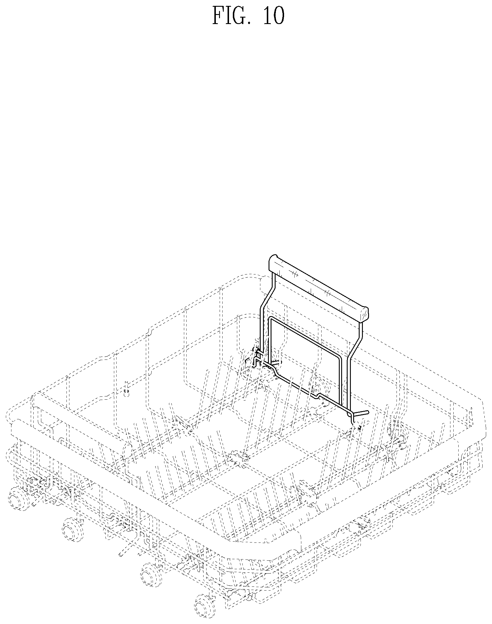 Patent USD1045308 Figure 10 – Dishwasher rack accessory