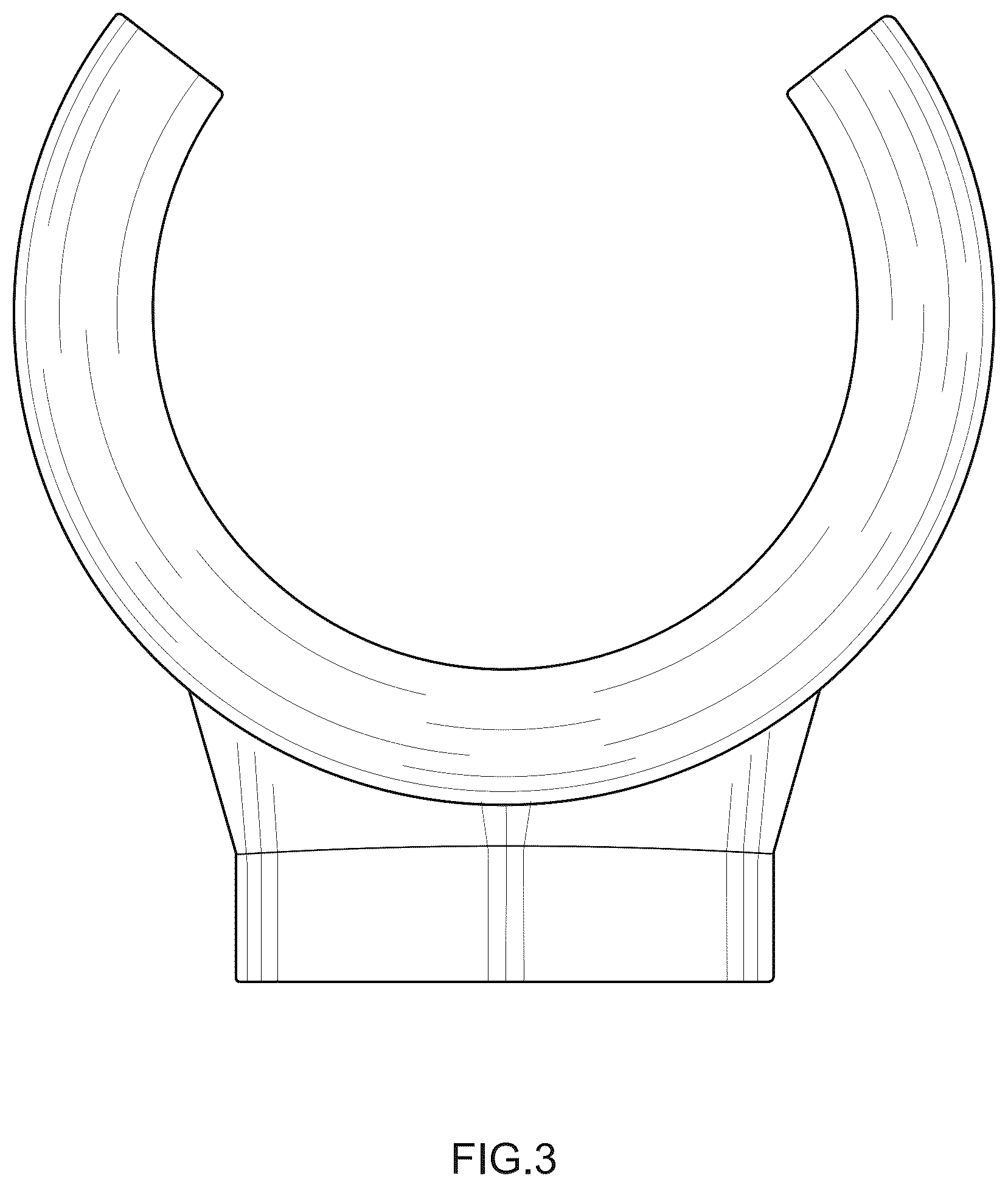 Patent USD1045309 Figure 3 – Clip for cabinet door drying rack
