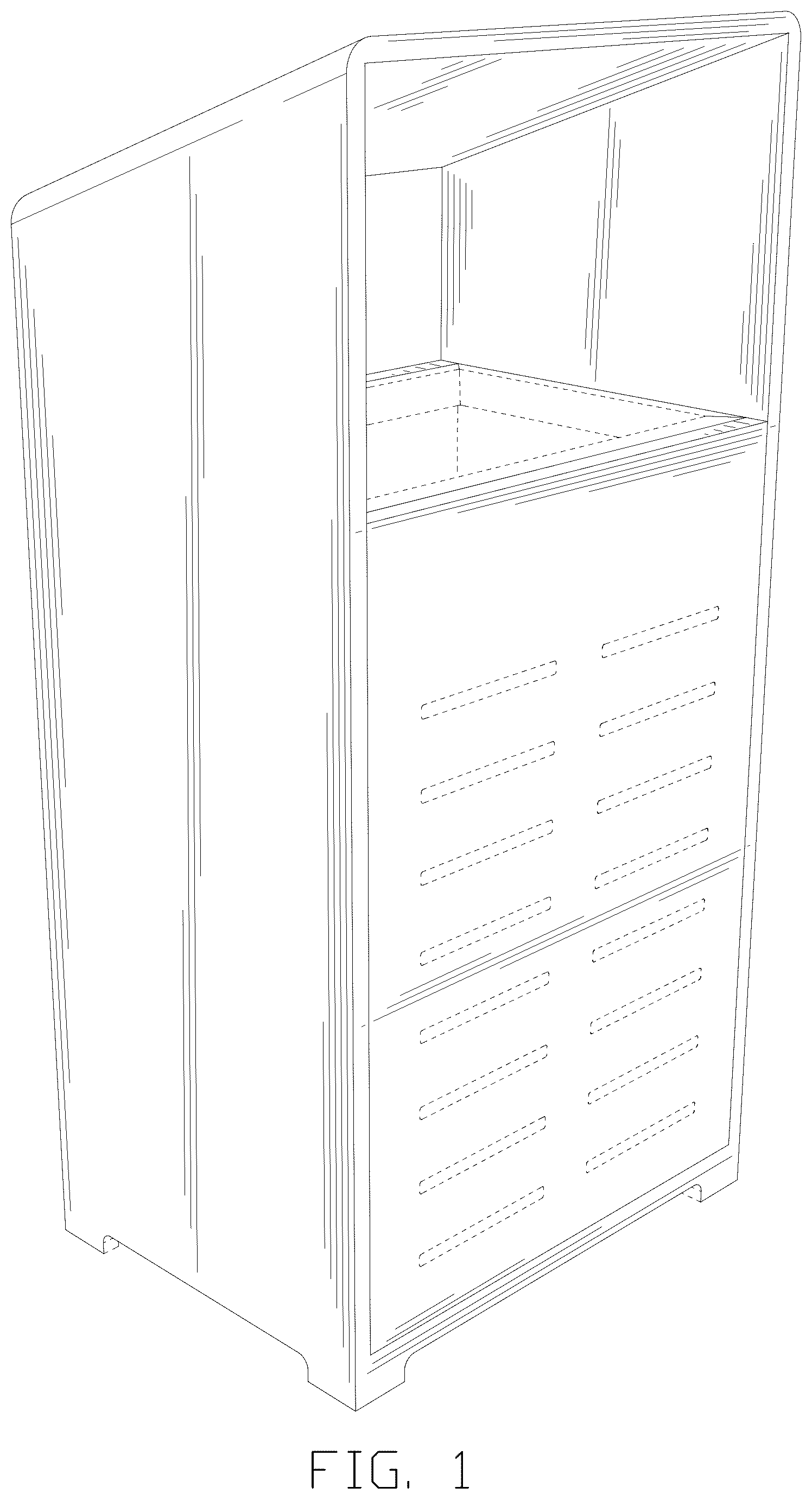 Patent USD1045312 Figure 1 – Street litter bin
