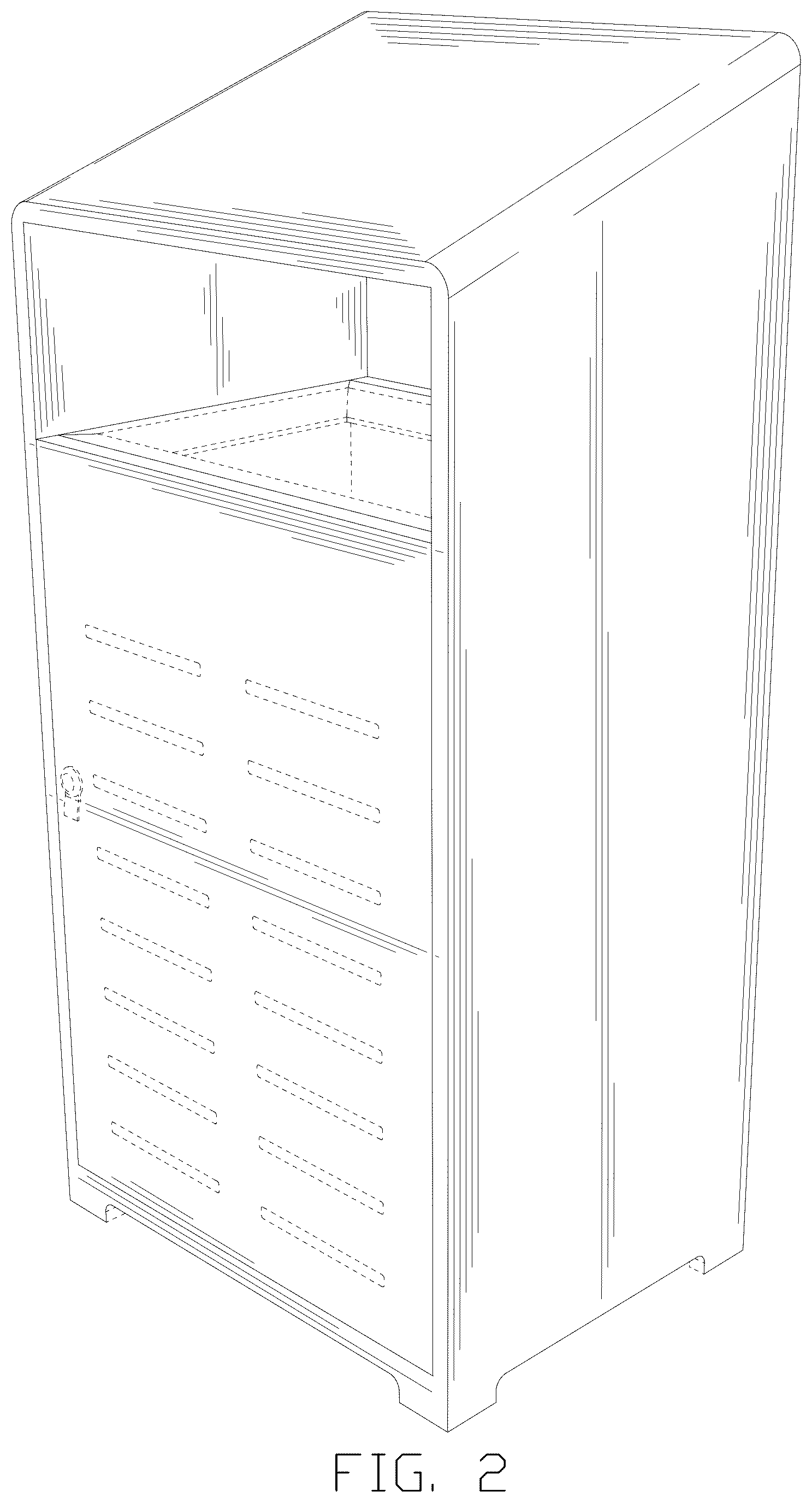 Patent USD1045312 Figure 2 – Street litter bin