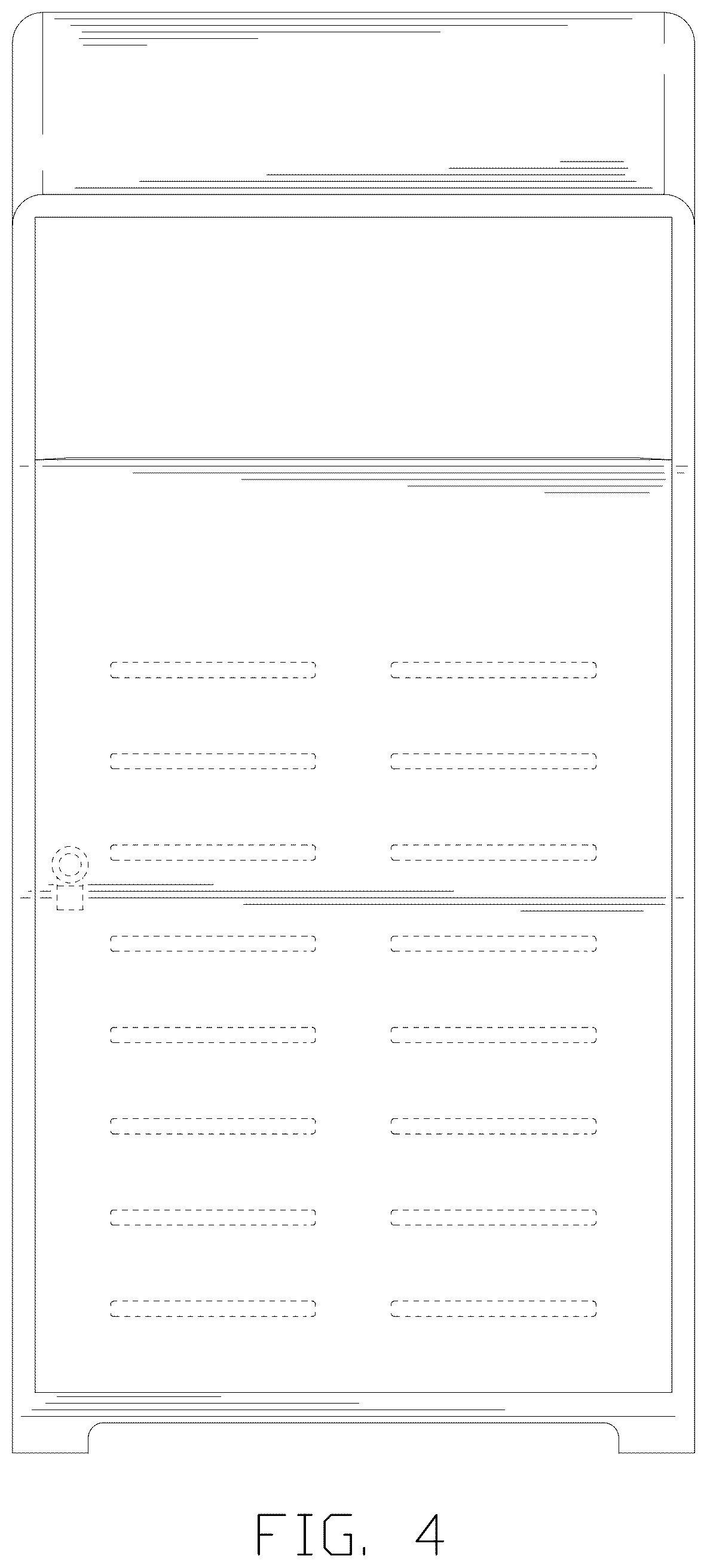 Patent USD1045312 Figure 4 – Street litter bin