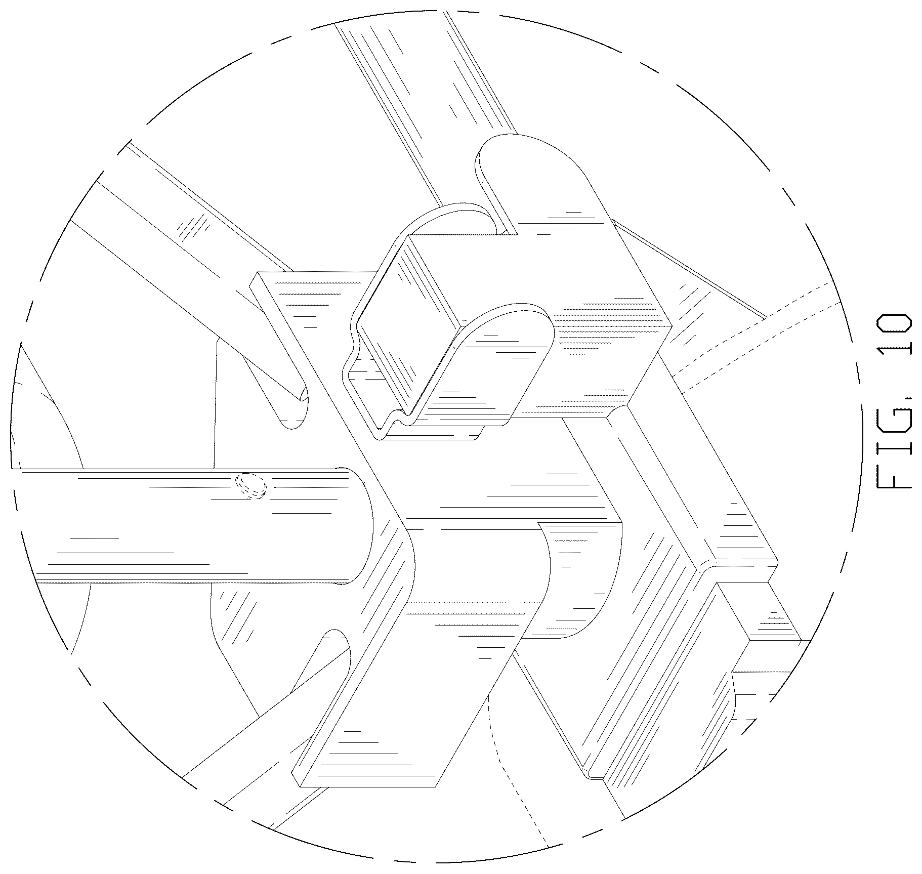 Patent USD1045313 Figure 10 – Folding trolley frame