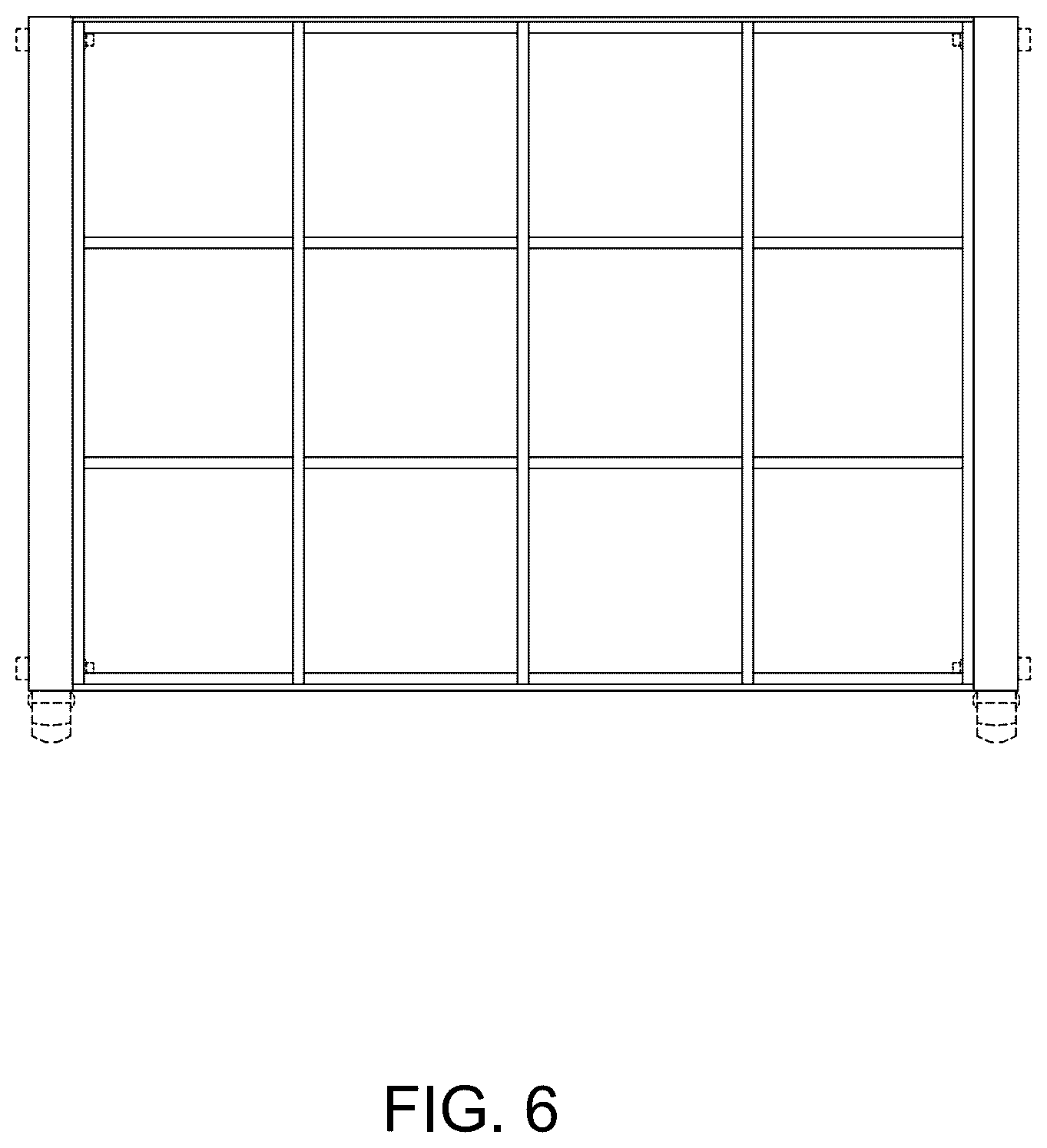 Patent USD1045314 Figure 6 – Roll file holder