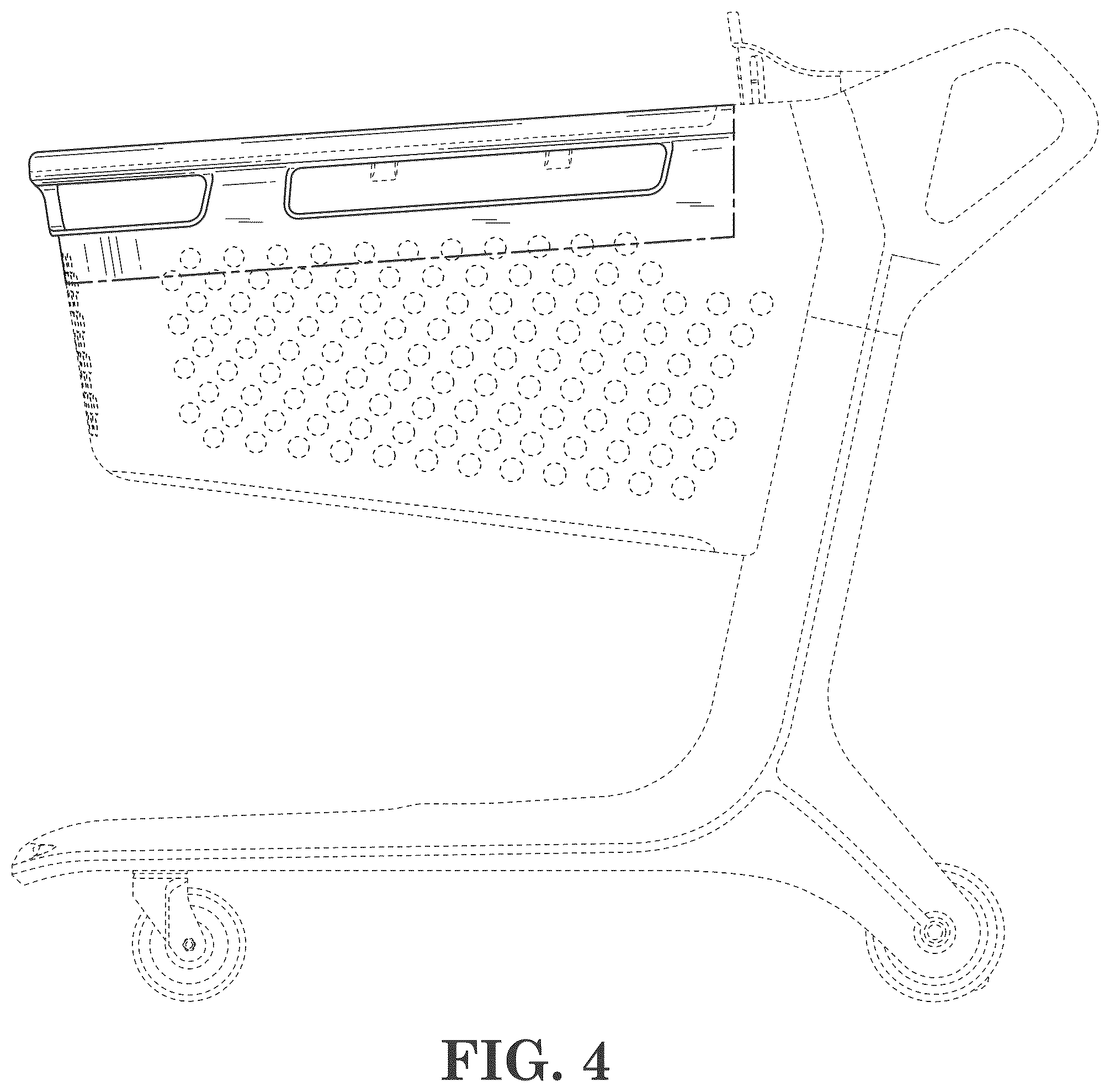 Patent USD1045316 Figure 4 – Shopping cart