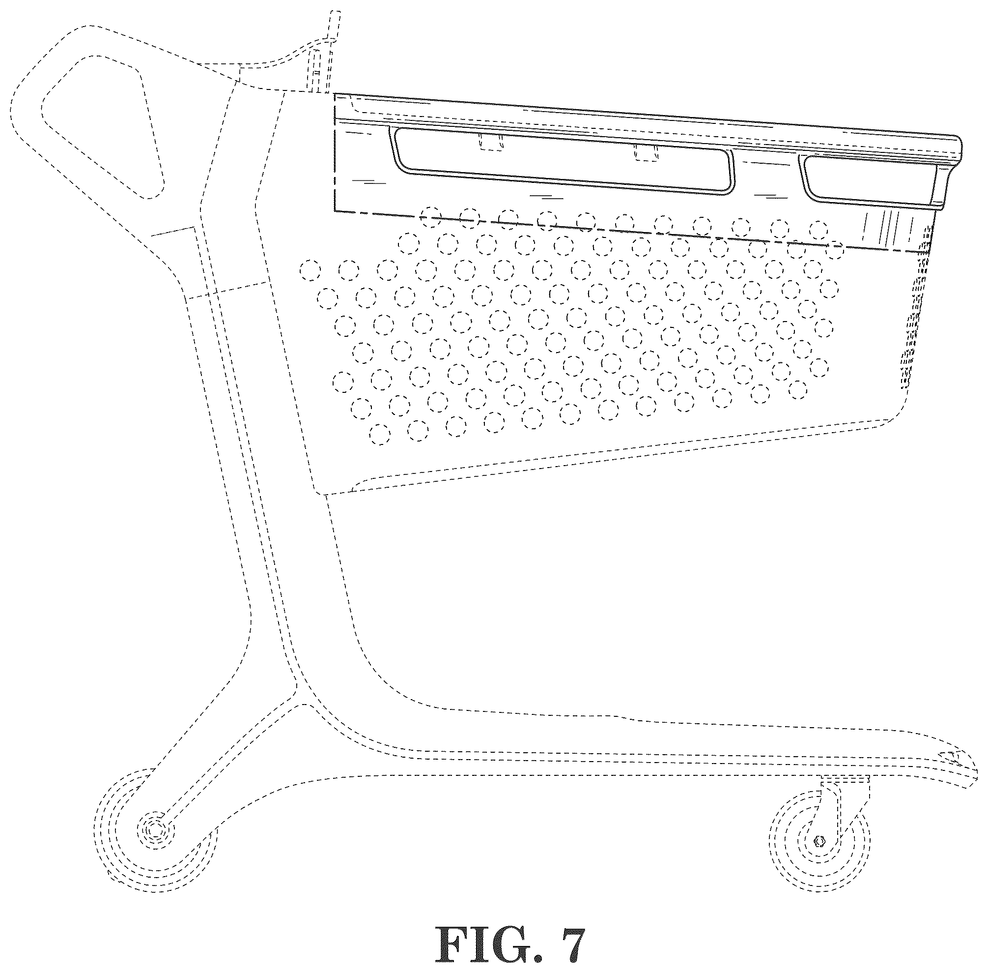 Patent USD1045316 Figure 7 – Shopping cart