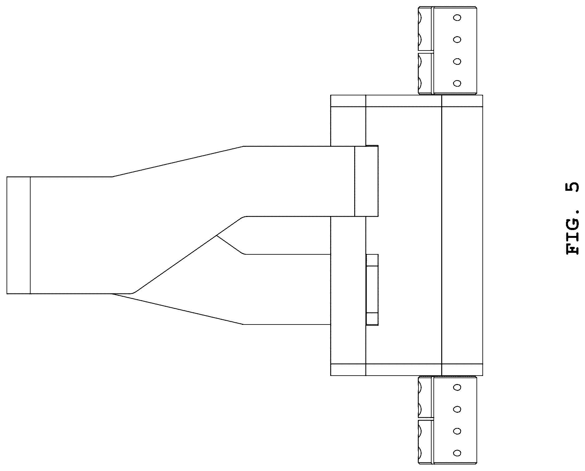 Patent USD1045318 Figure 5 – Conveyor width adjuster