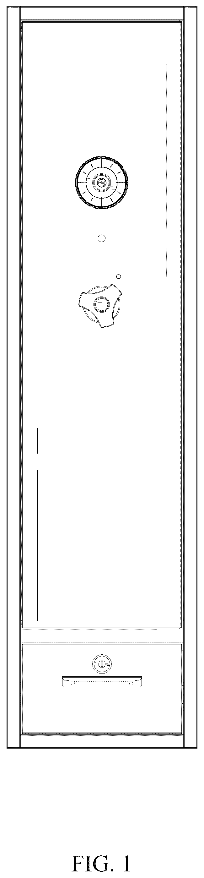 Patent USD1045321 Figure 1 – Gun safe