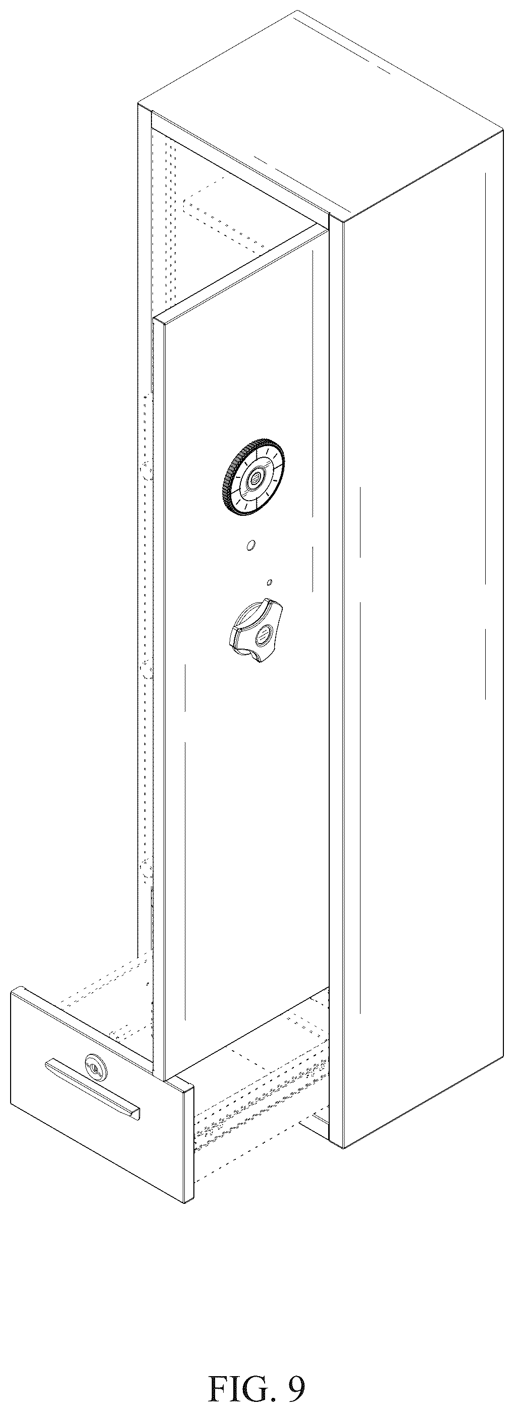 Patent USD1045321 Figure 9 – Gun safe