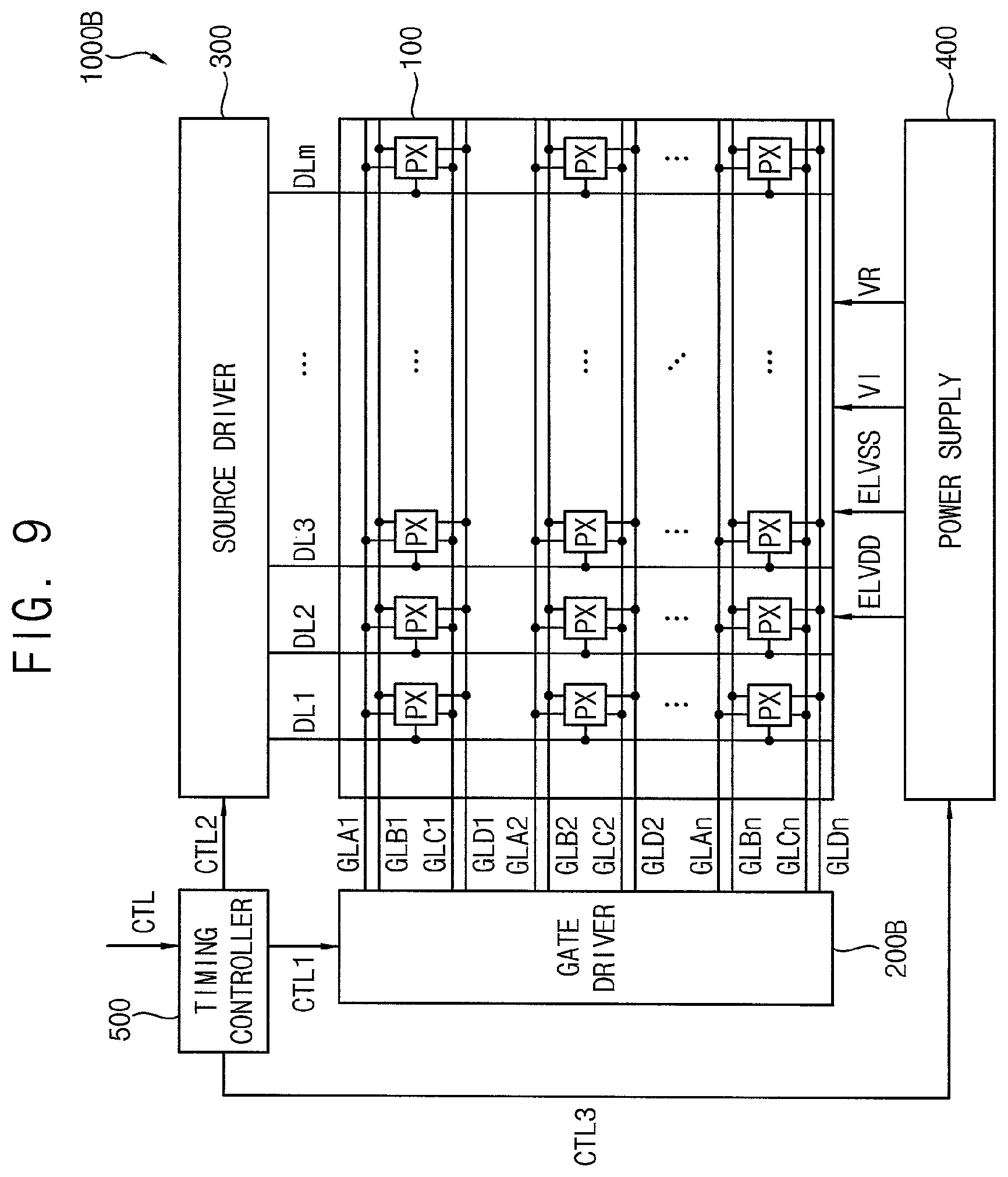Patent USRE050143 Figure 9 – Pixel and display device including the same