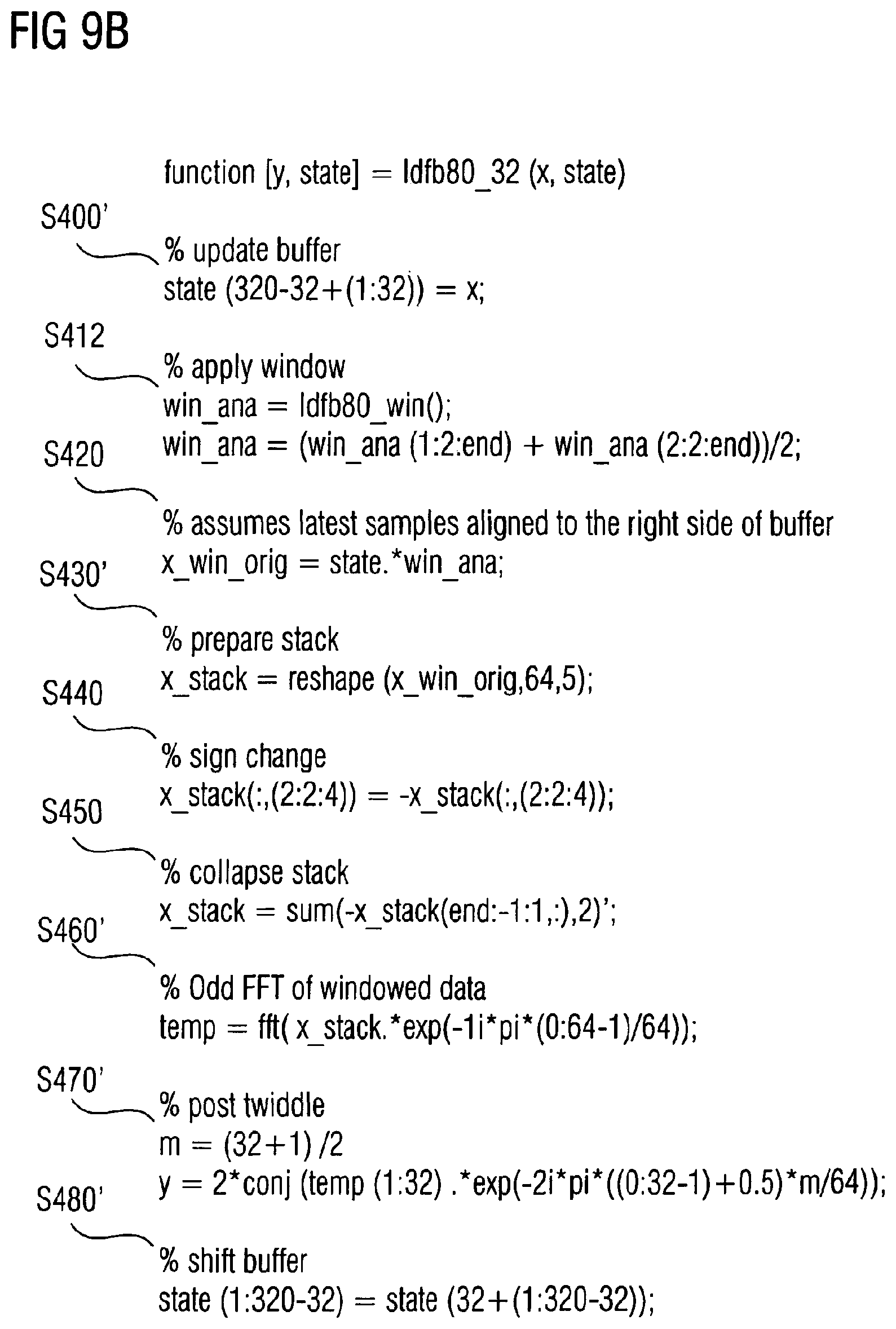 Patent USRE050144 Figure 16 – Apparatus and method for generating audio subband values and apparatus and method for generating time-domain audio samples