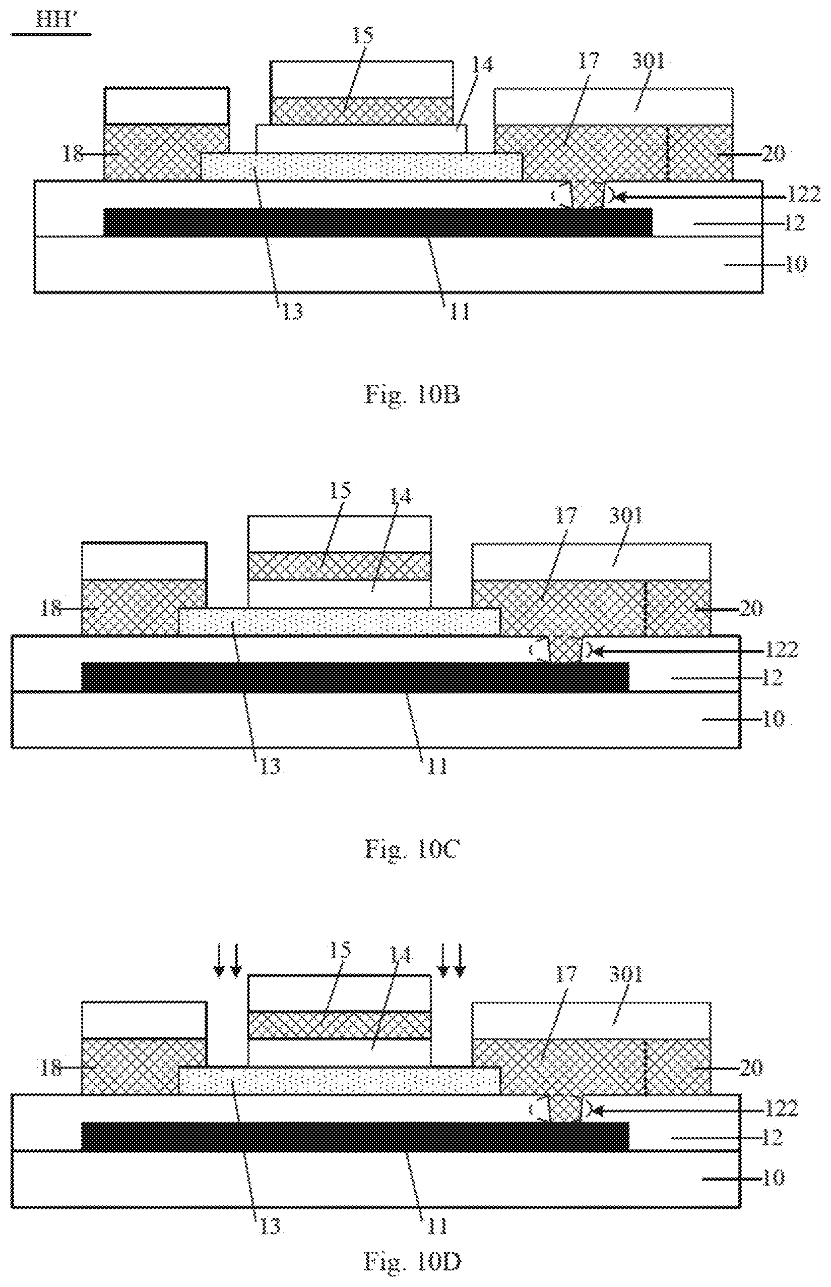 Patent USRE050145 Figure 10 – Array substrate and manufacturing method thereof, display panel and display device
