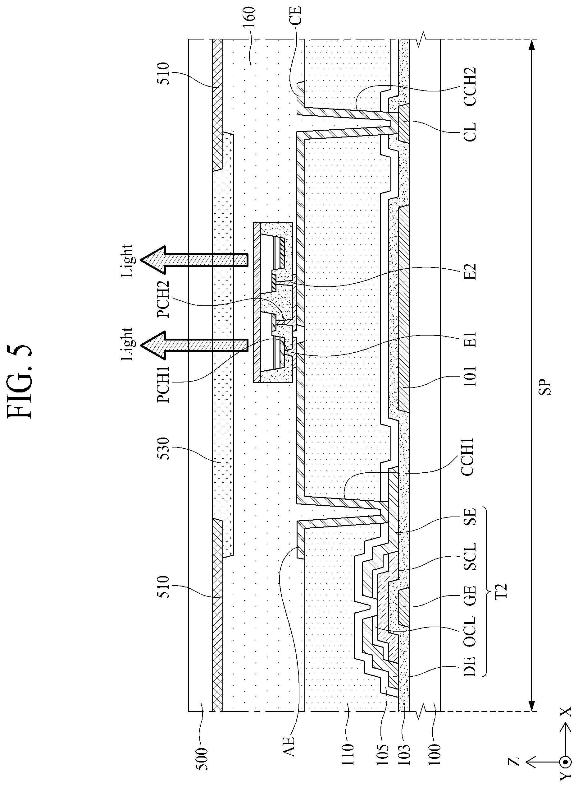 Patent USRE050146 Figure 3 – Light emitting diode chip and light emitting diode display apparatus comprising the same