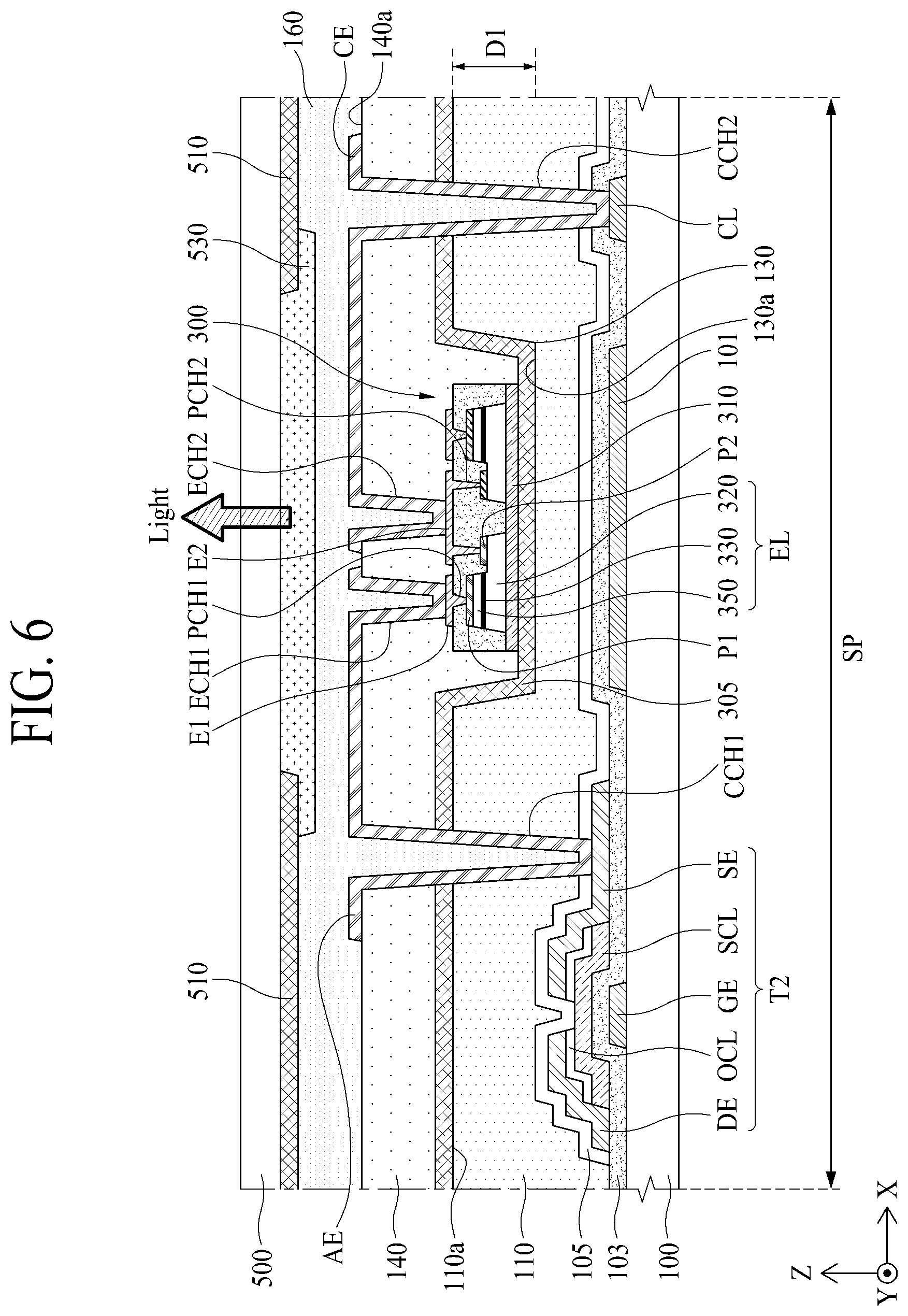 Patent USRE050146 Figure 4 – Light emitting diode chip and light emitting diode display apparatus comprising the same