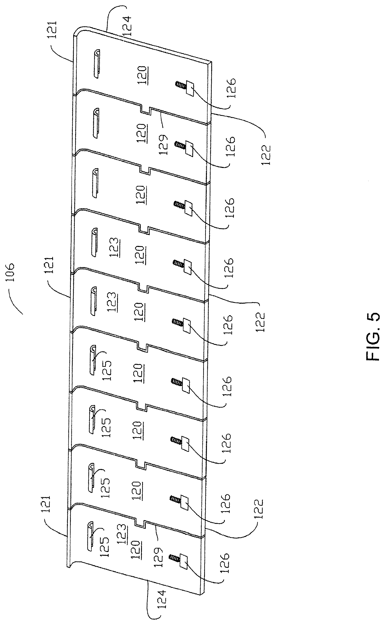 Patent USRE050152 Figure 5 – Modular screed plate assembly and method of assembling a screed plate