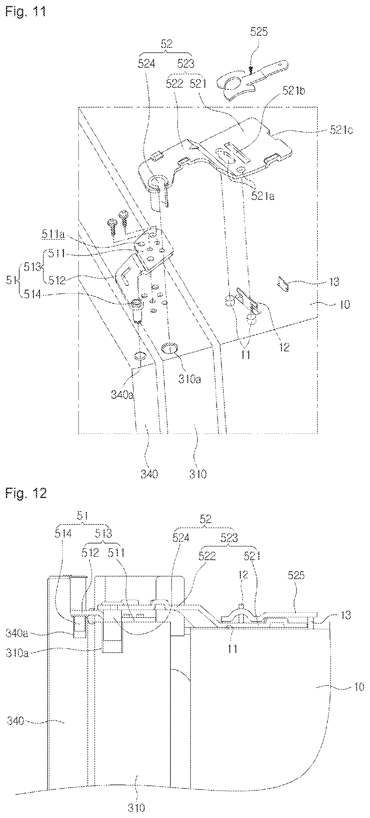 Patent USRE050154 Figure 11 – Refrigerator including multiple storage compartments