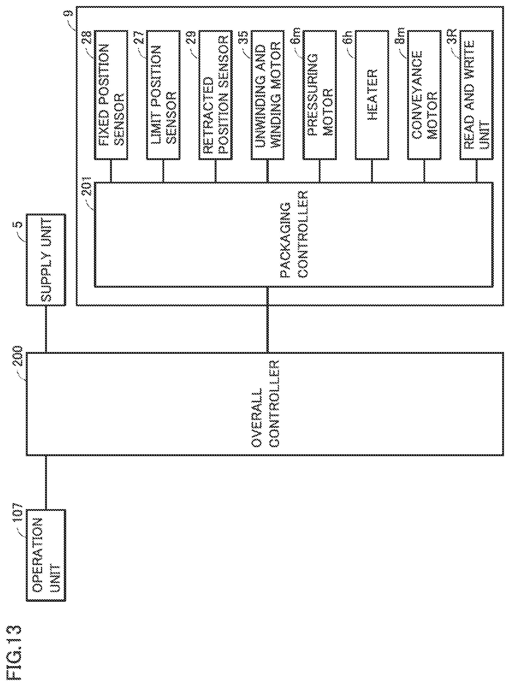 Patent US12297001 Figure 13 – Packaging device, wound body, core tube, method for manufacturing wound body, and wound material