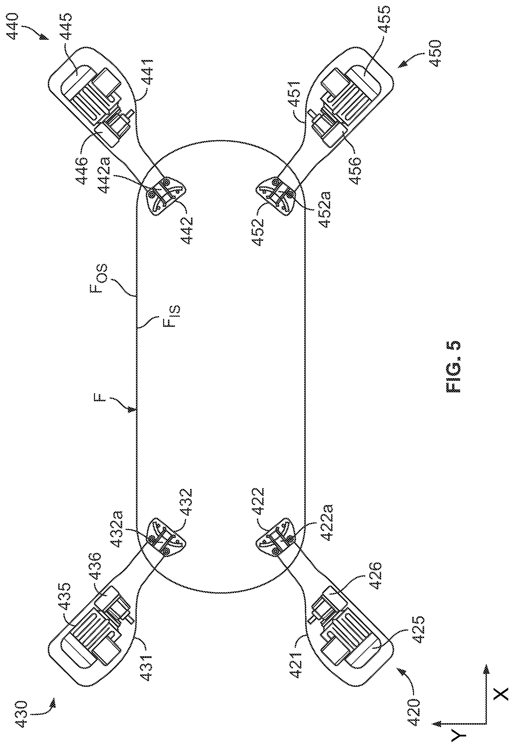 Patent US12297002 Figure 5 – Stretch-hood machine with film-evaluation feature