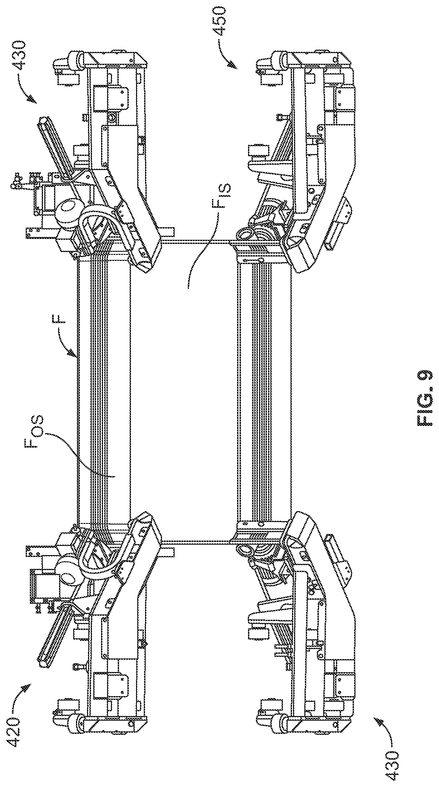 Patent US12297002 Figure 8 – Stretch-hood machine with film-evaluation feature