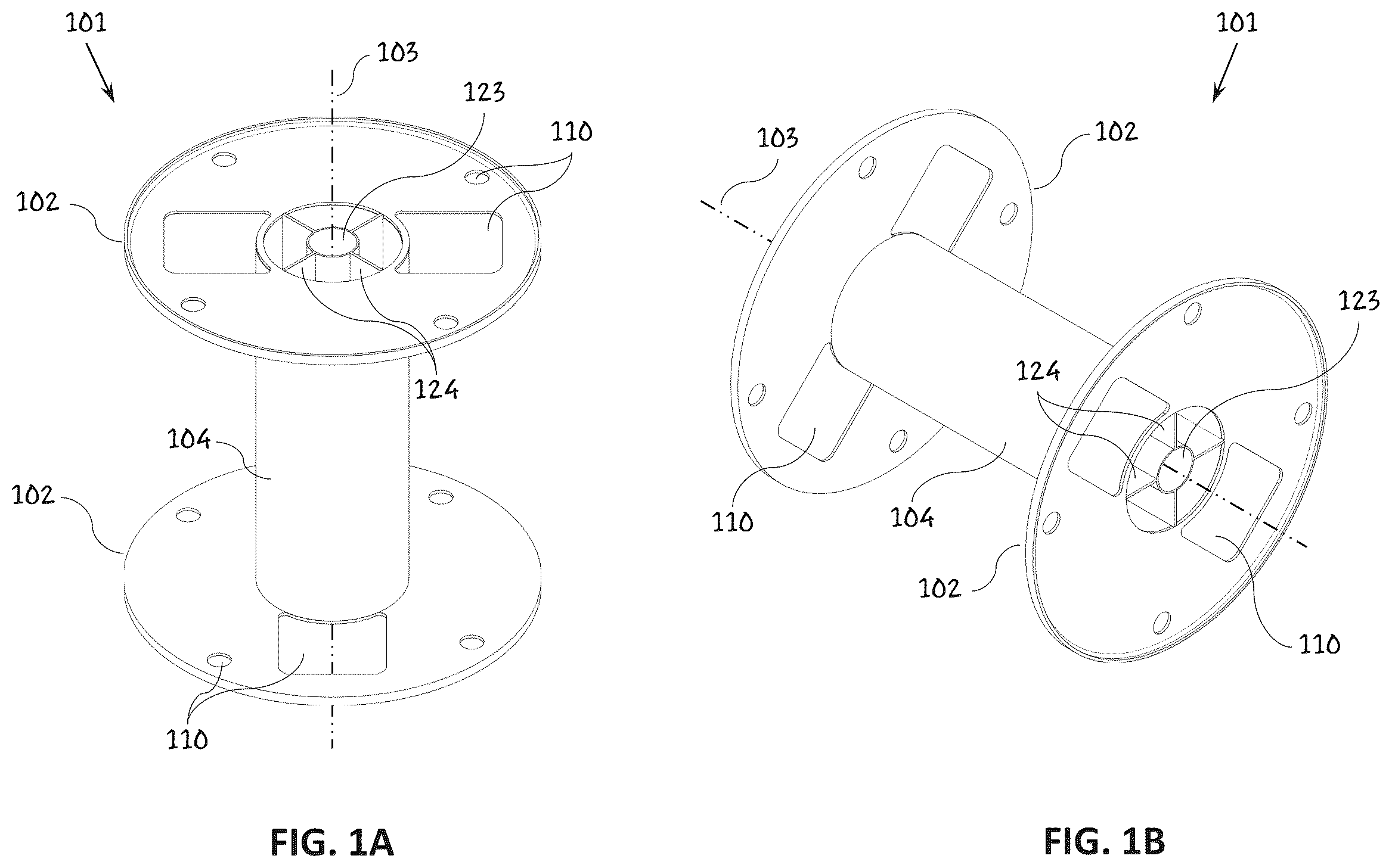 Patent US12297004 Figure 1 – Method and apparatus for applying a label to a spool or reel