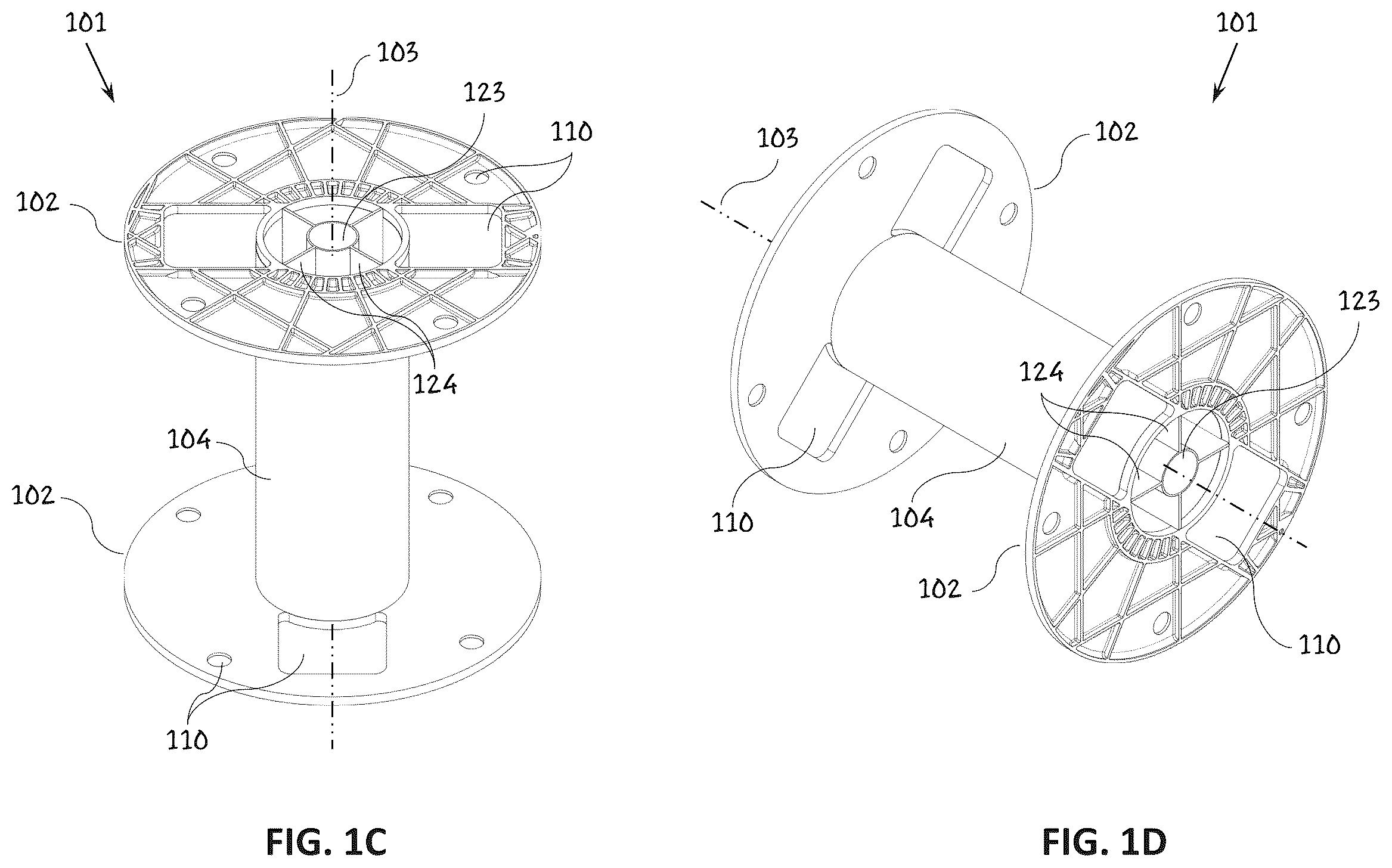 Patent US12297004 Figure 2 – Method and apparatus for applying a label to a spool or reel