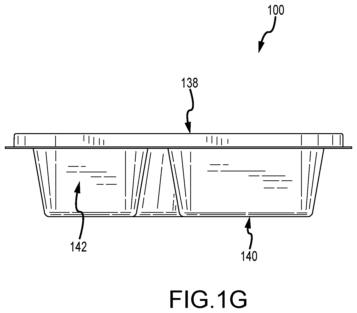 Patent US12297005 Figure 7 – Leak-resistant tray and lid