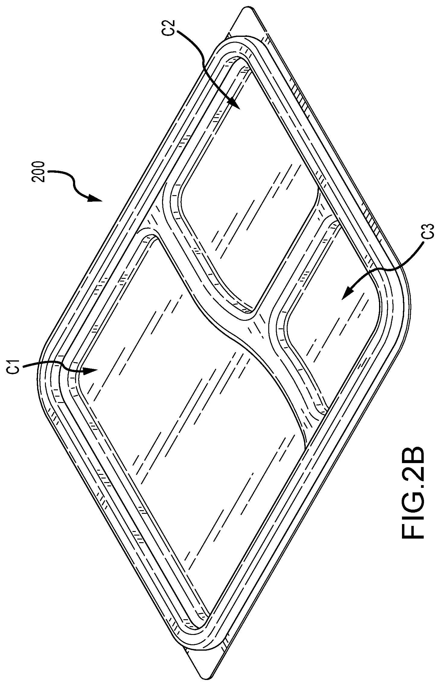 Patent US12297005 Figure 10 – Leak-resistant tray and lid
