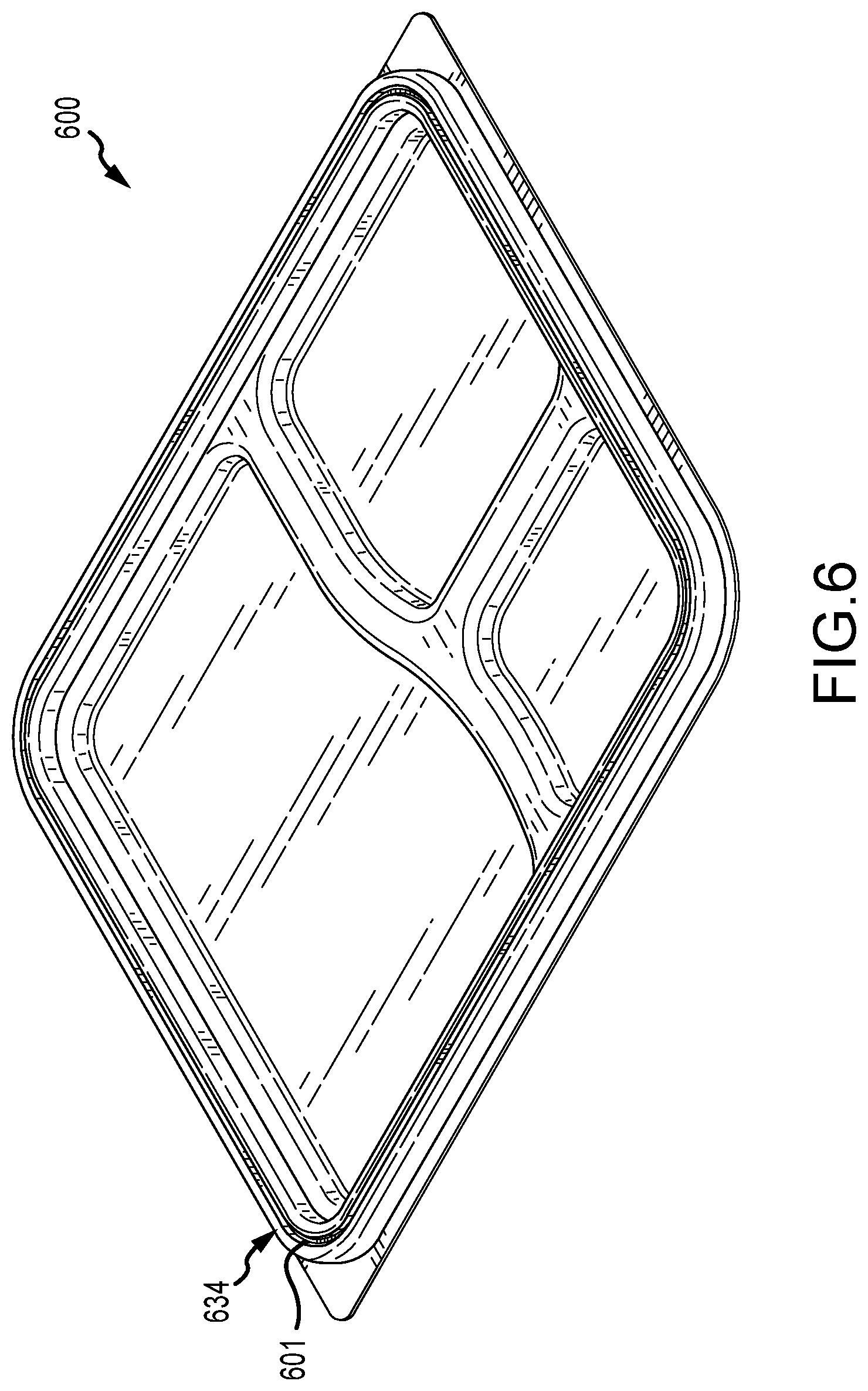 Patent US12297005 Figure 20 – Leak-resistant tray and lid