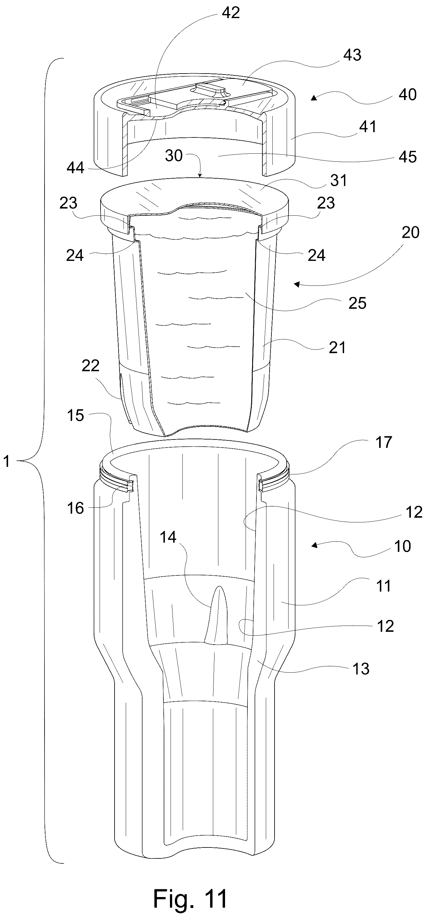 Patent US12297007 Figure 7 – Insulated food and/or beverage container system