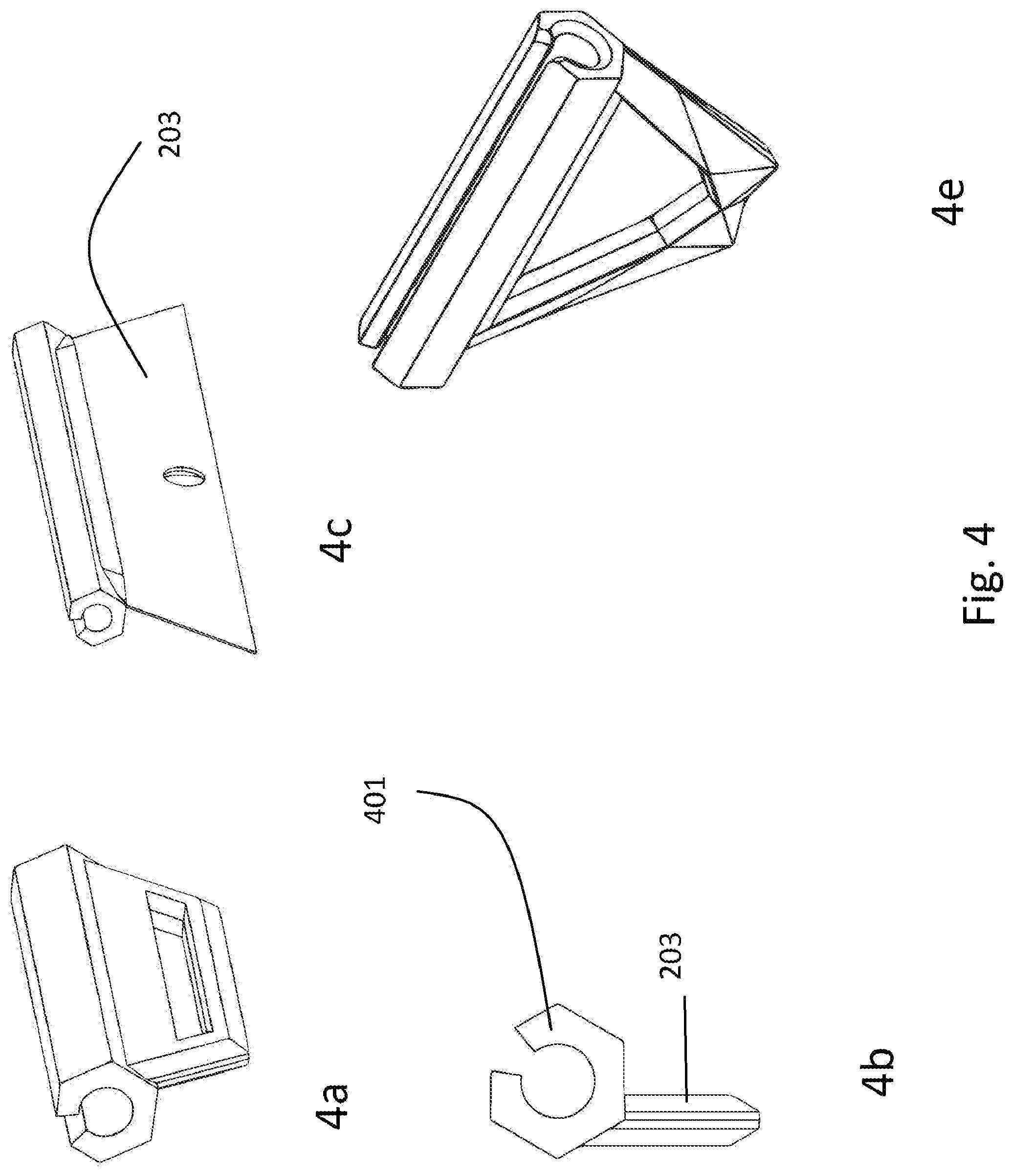 Patent US12297008 Figure 4 – Modular rail-based storage system