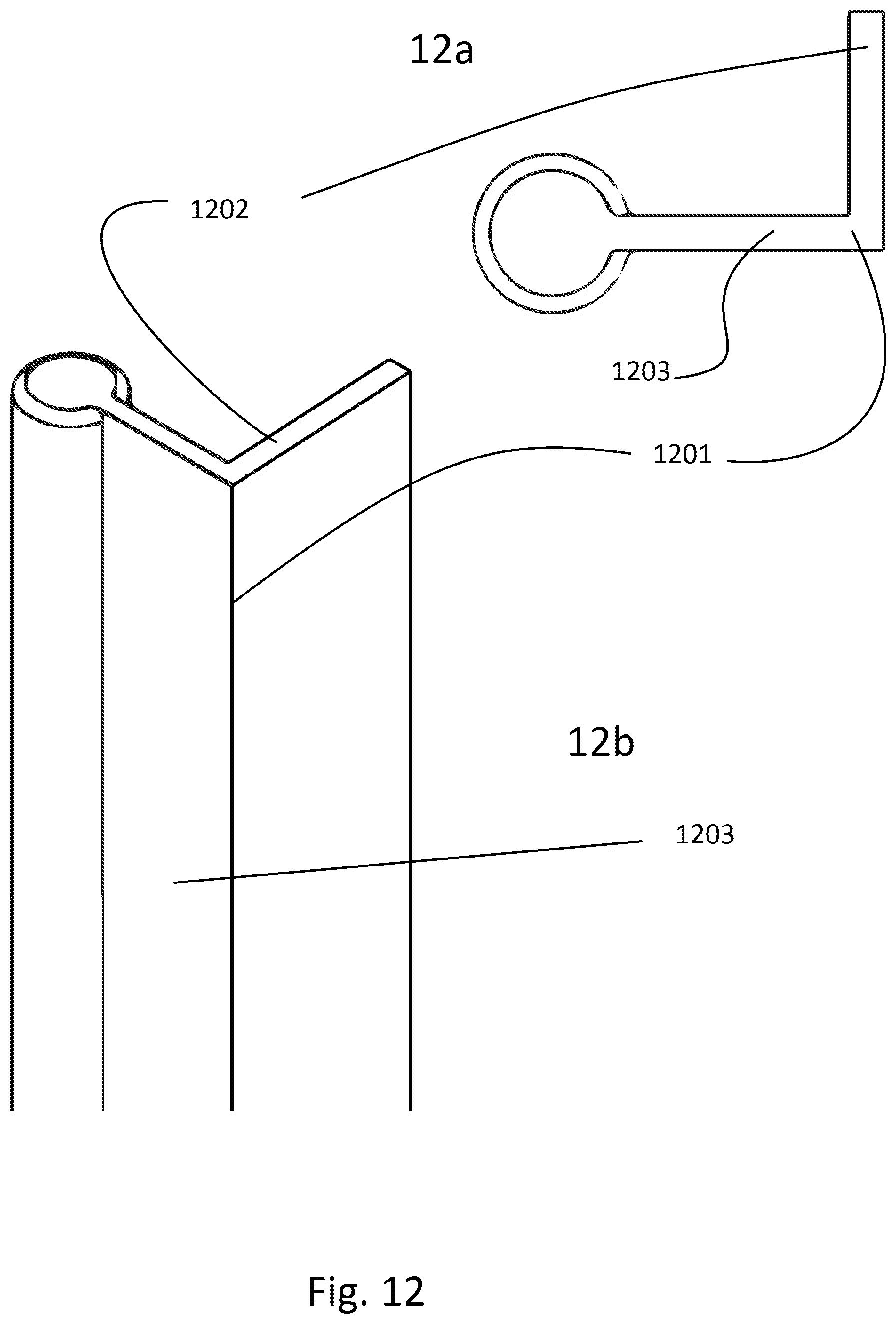 Patent US12297008 Figure 12 – Modular rail-based storage system